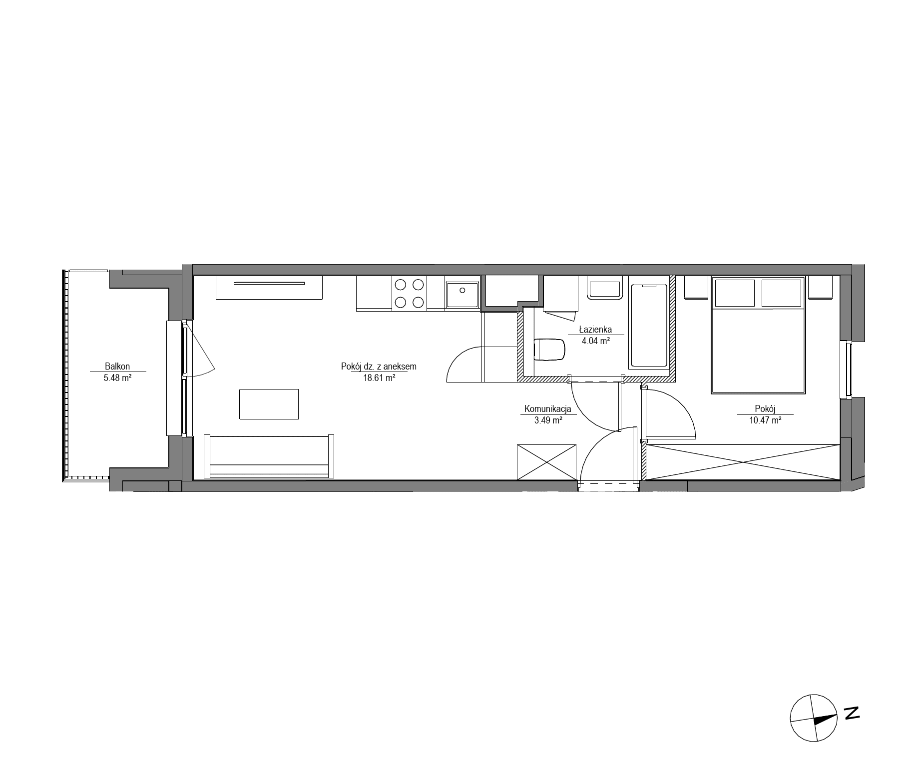 Apartamenty Lira House - lokal LH/LHA/A/6/6, budynek LHA