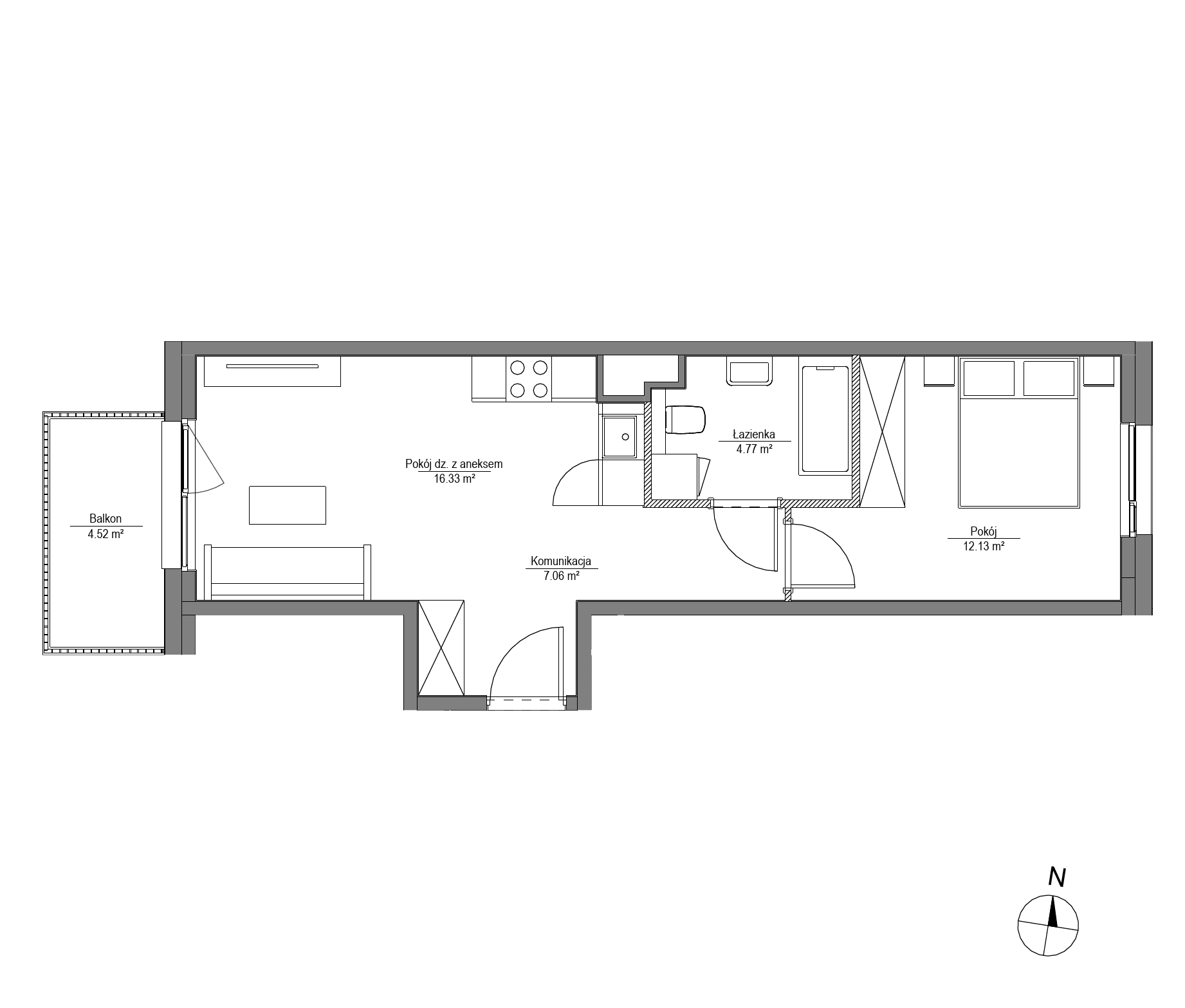 Apartamenty Lira House - lokal LH/LHA/A/7/1, budynek LHA
