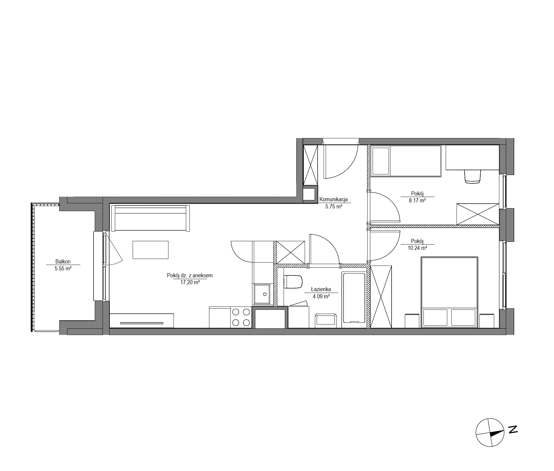 Apartamenty Lira House - lokal LH/LHA/B/6/1, budynek LHA