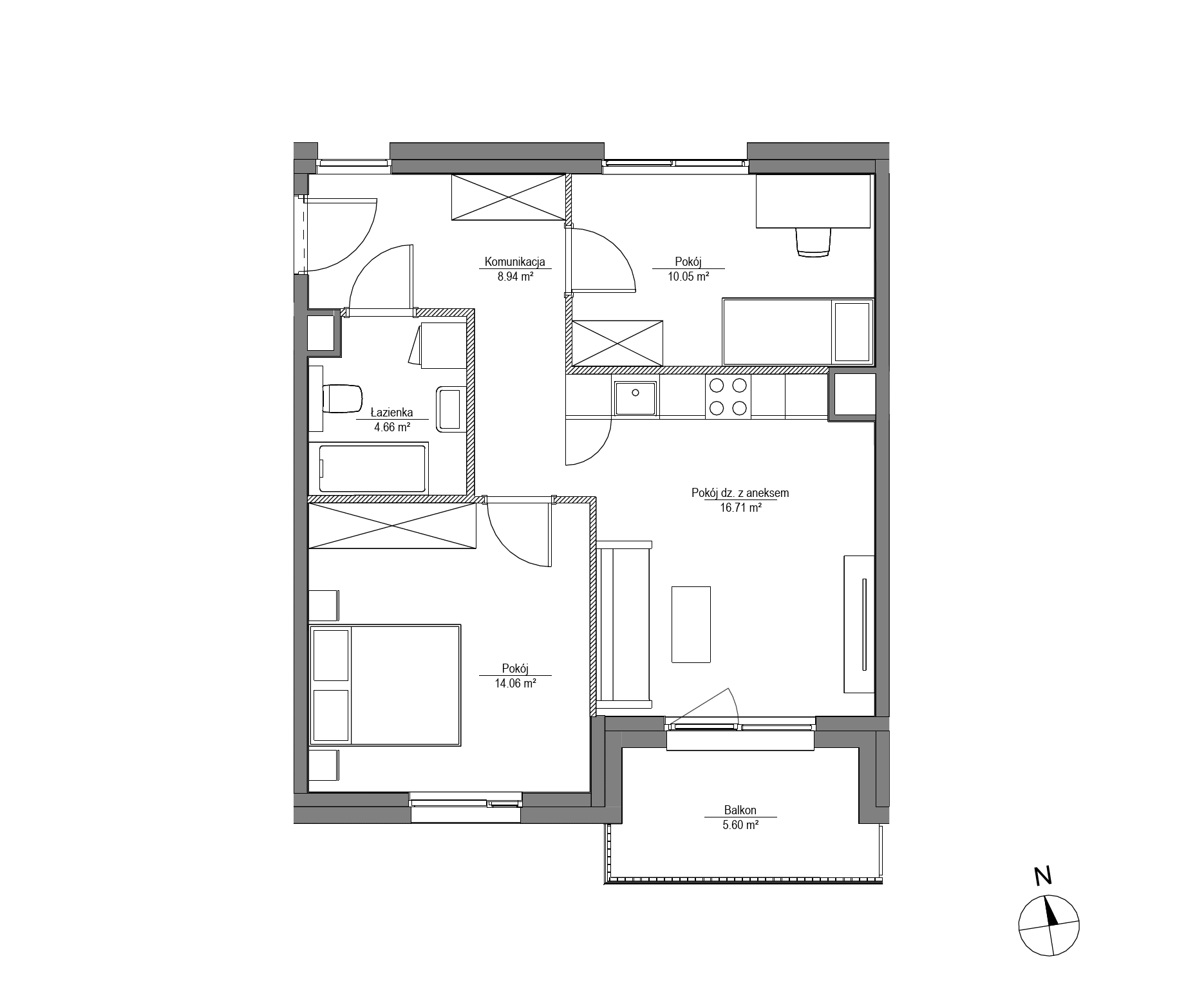 Apartamenty Lira House - lokal LH/LHA/C/7/1, budynek LHA