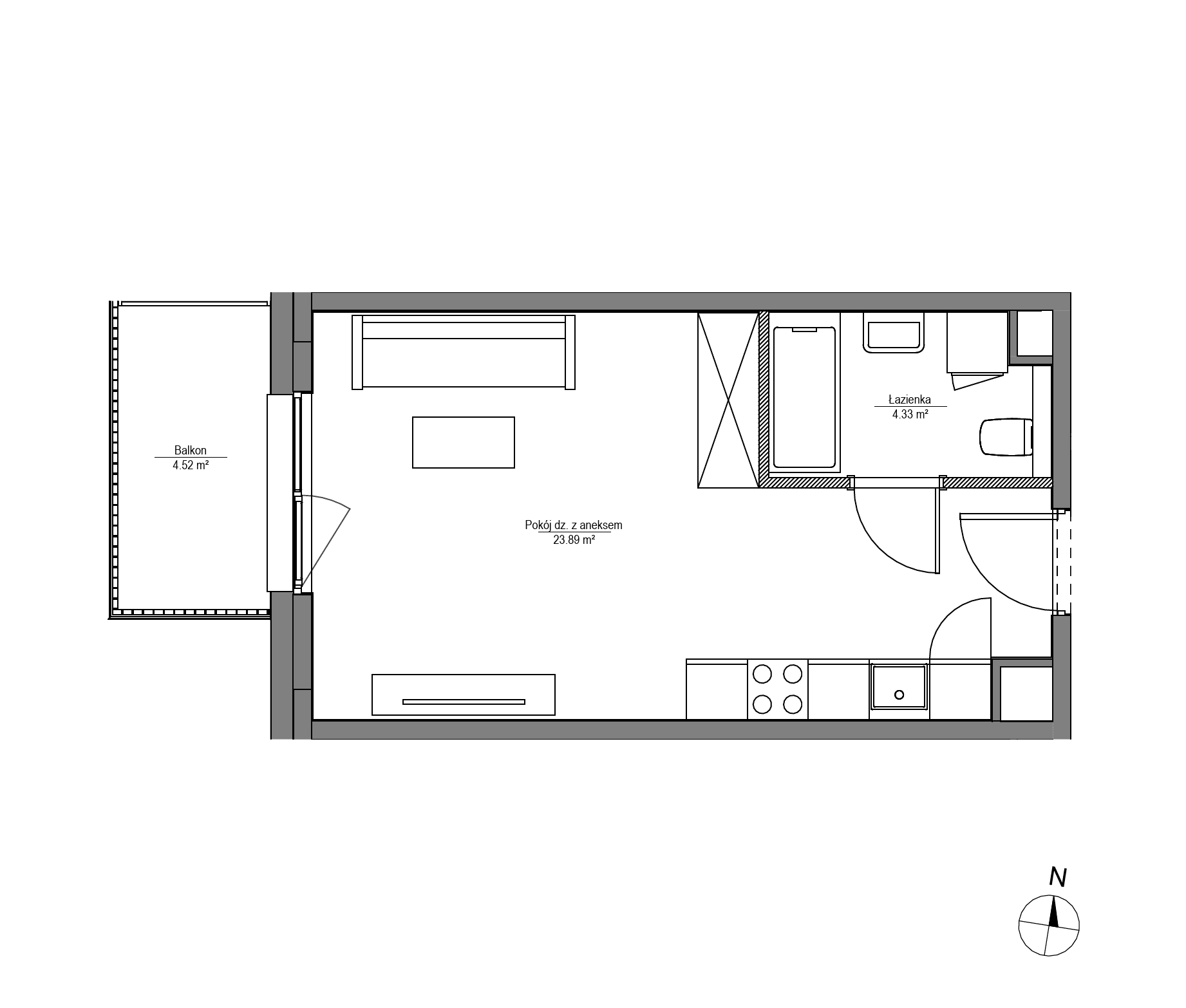 Apartamenty Lira House - lokal LH/LHA/D/4/5, budynek LHA