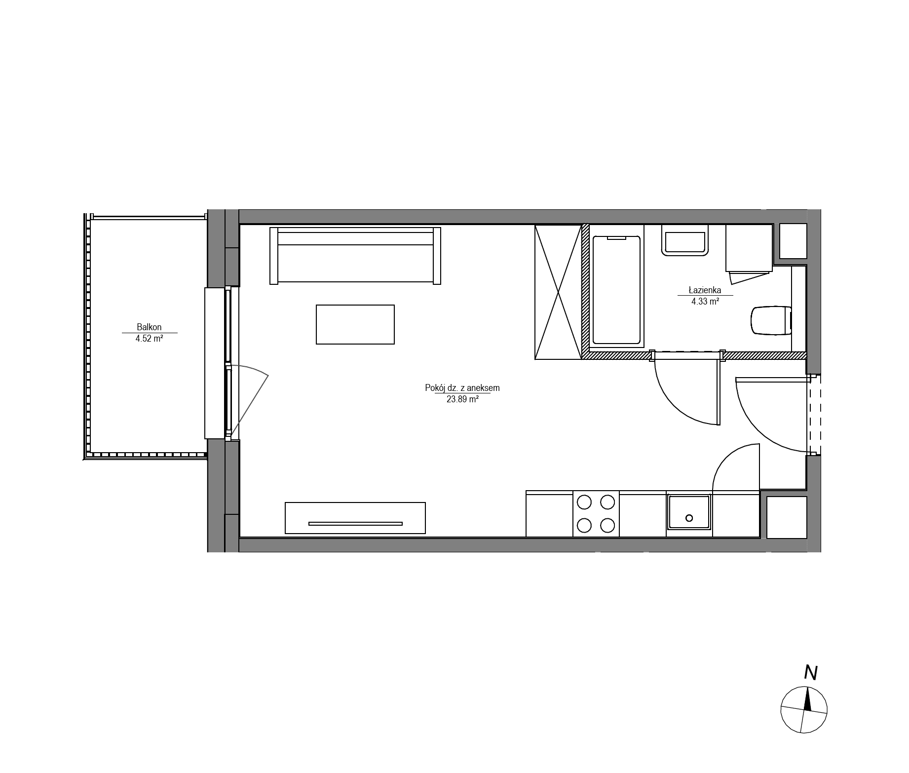 Apartamenty Lira House - lokal LH/LHA/D/5/3, budynek LHA