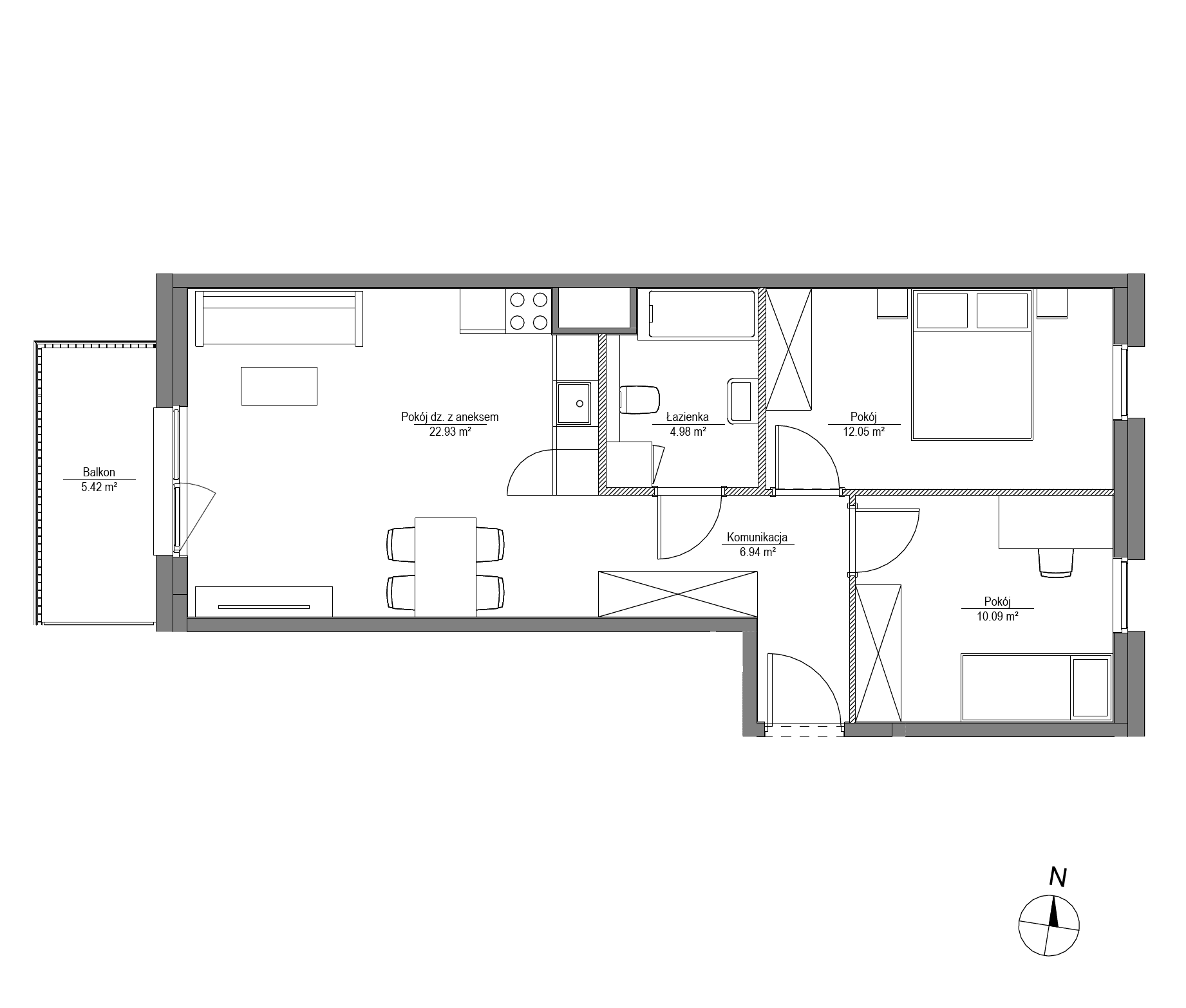 Apartamenty Lira House - lokal LH/LHA/D/5/6, budynek LHA