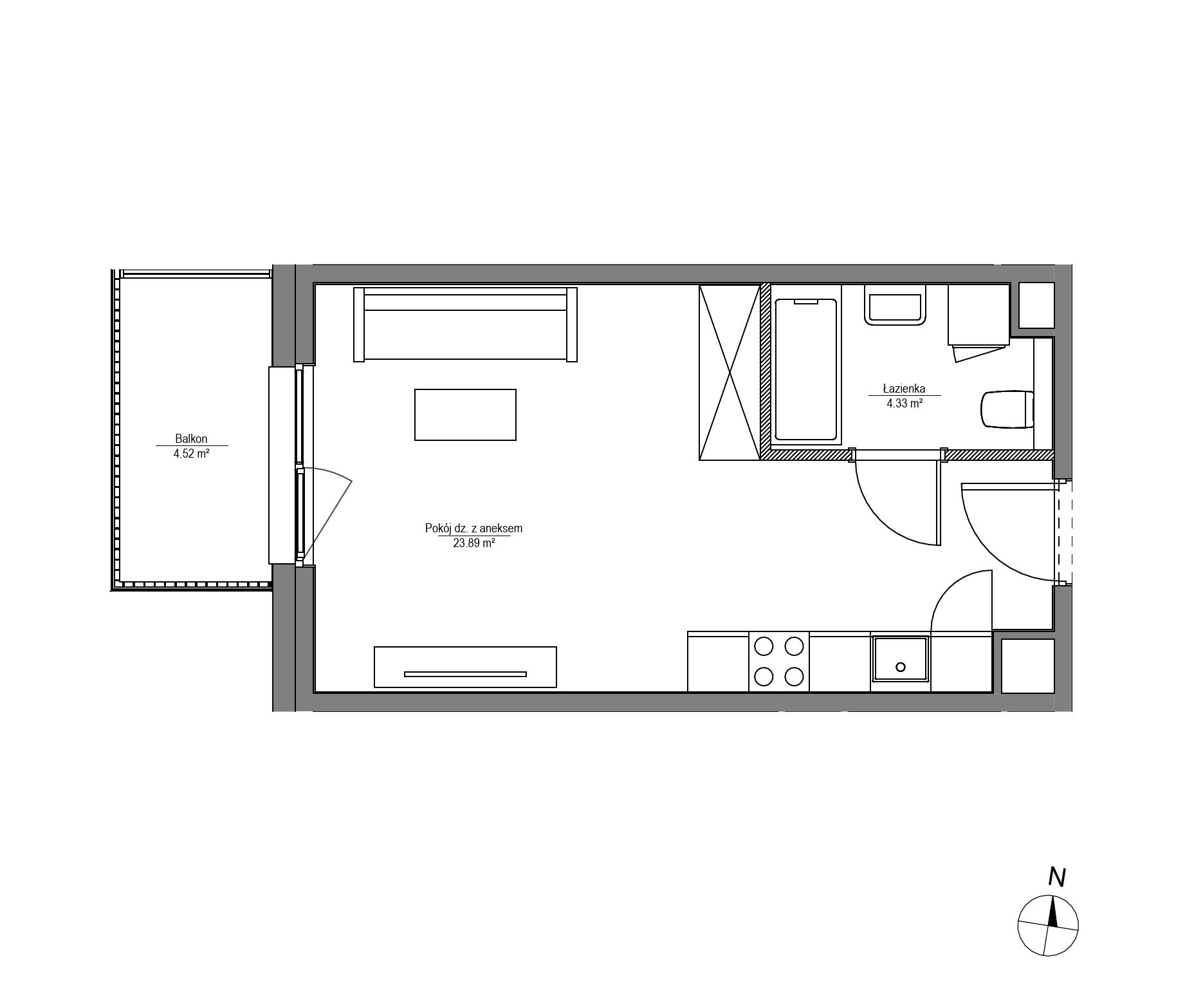 Apartamenty Lira House - lokal LH/LHA/D/7/3, budynek LHA