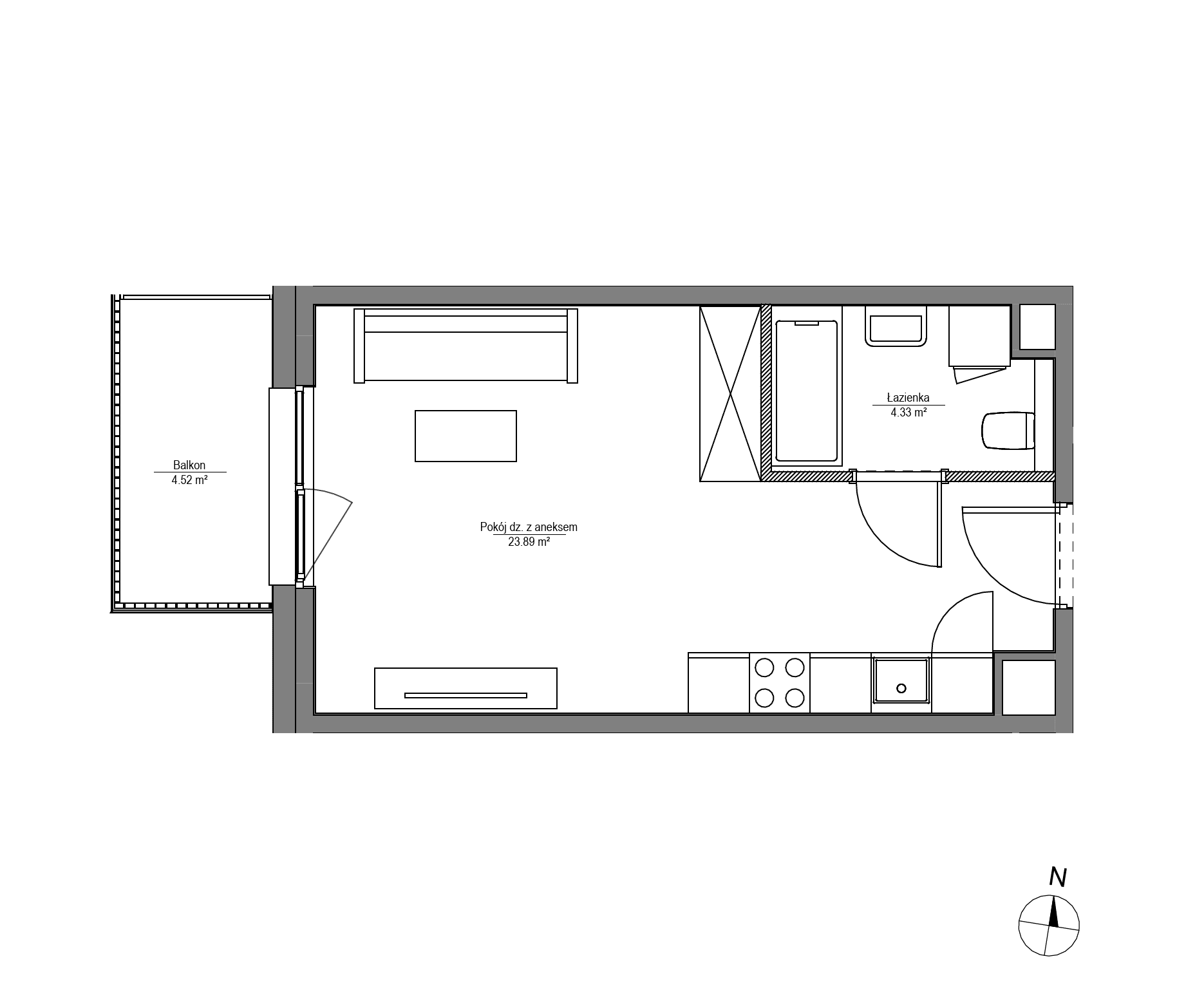 Apartamenty Lira House - lokal LH/LHA/D/7/5, budynek LHA