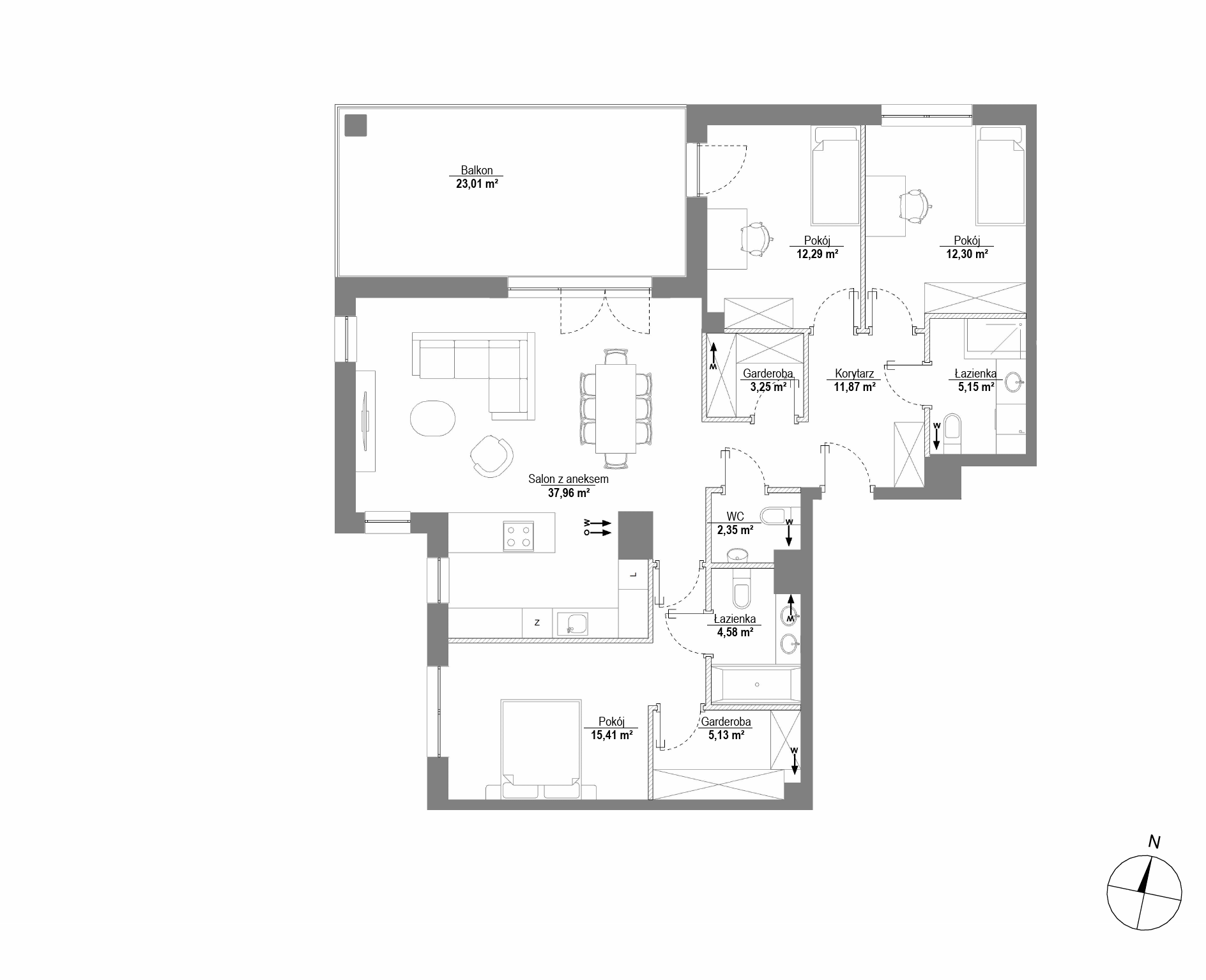 Piątkowo Residence – inwestycja Robyg - lokal H2.2M02