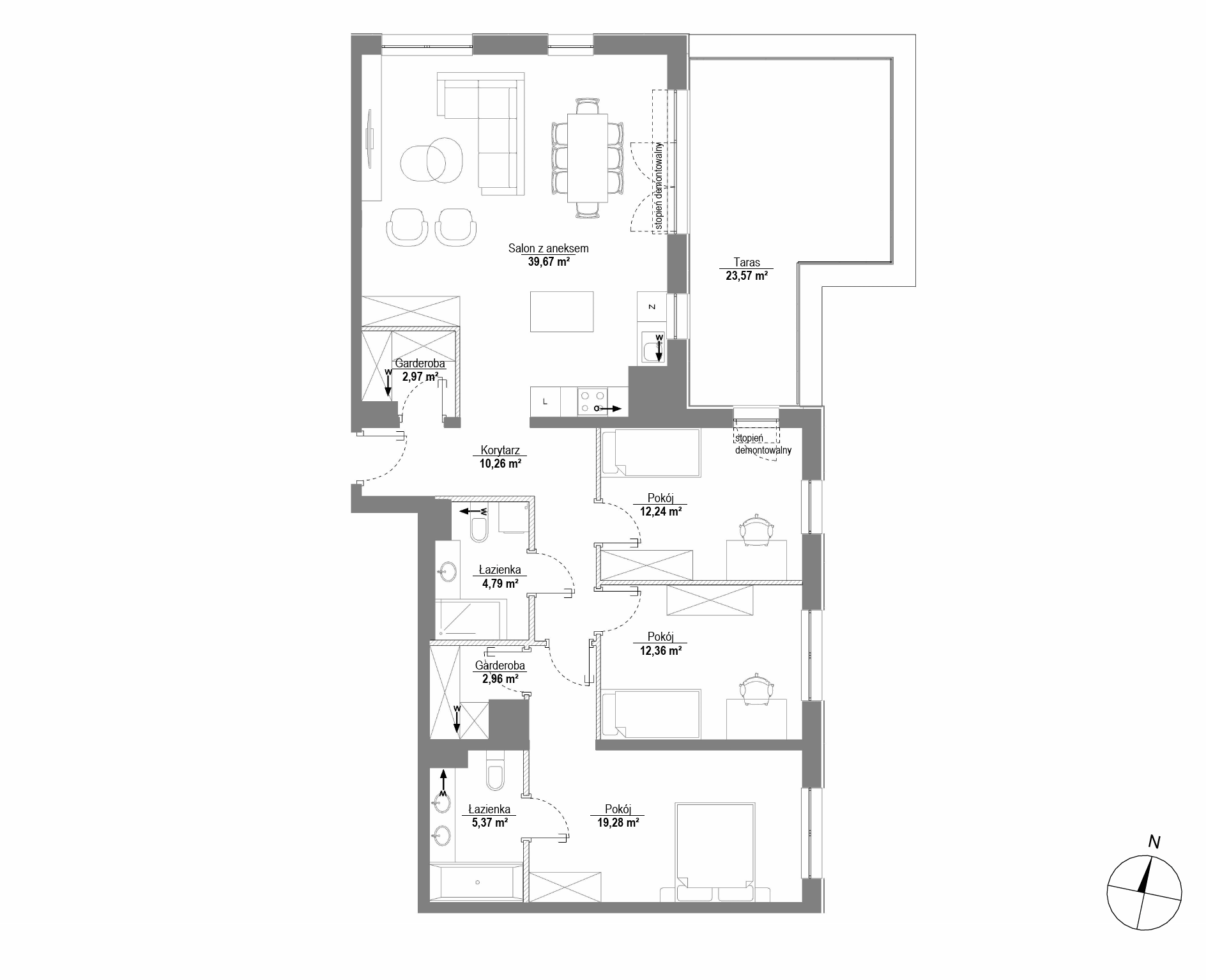 Piątkowo Residence – inwestycja Robyg - lokal H3.3M03