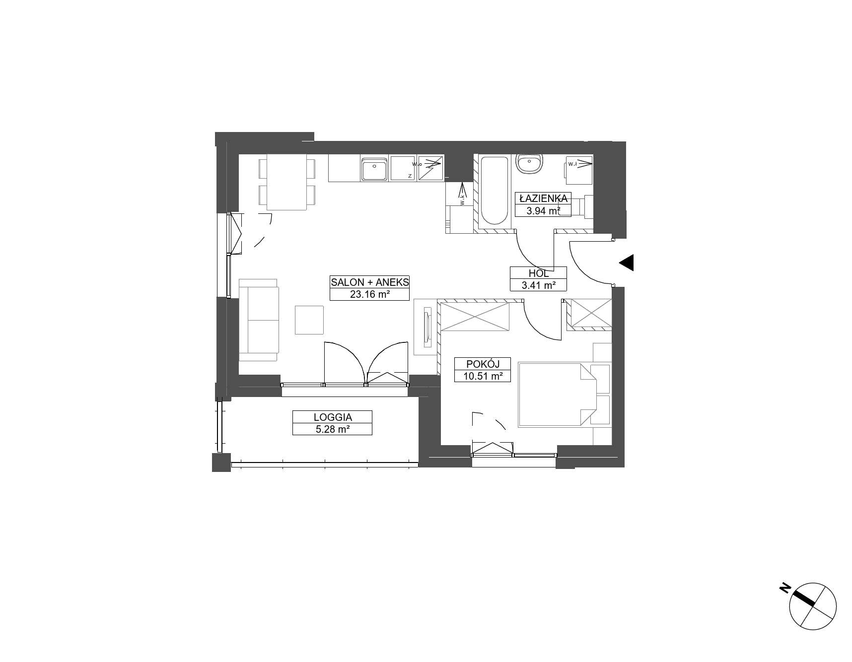 WENDY – inwestycja Robyg - lokal C.4M12
