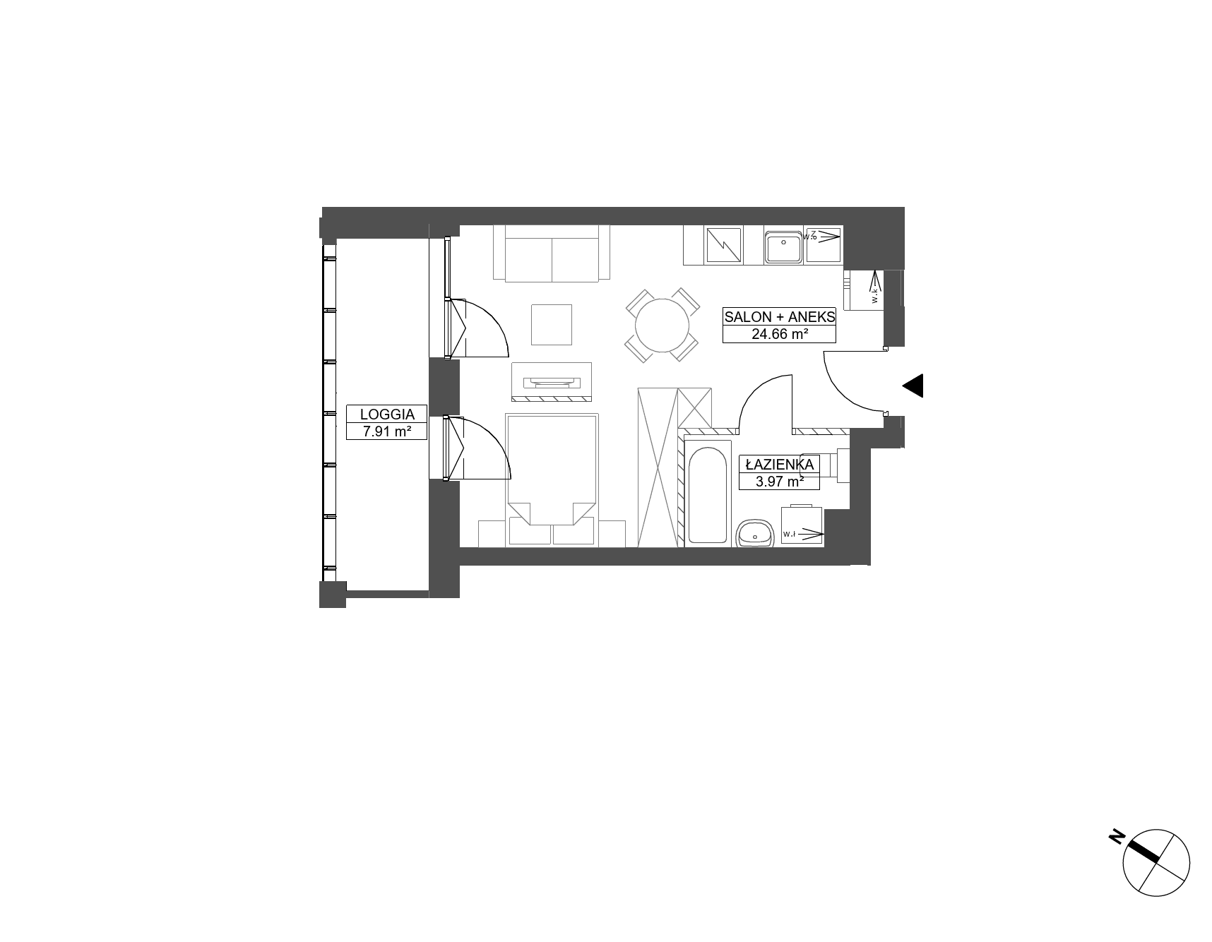 WENDY – inwestycja Robyg - lokal C.1M016