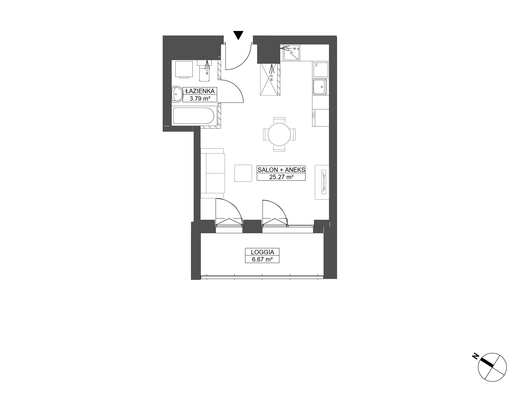 WENDY – inwestycja Robyg - lokal C.2M12