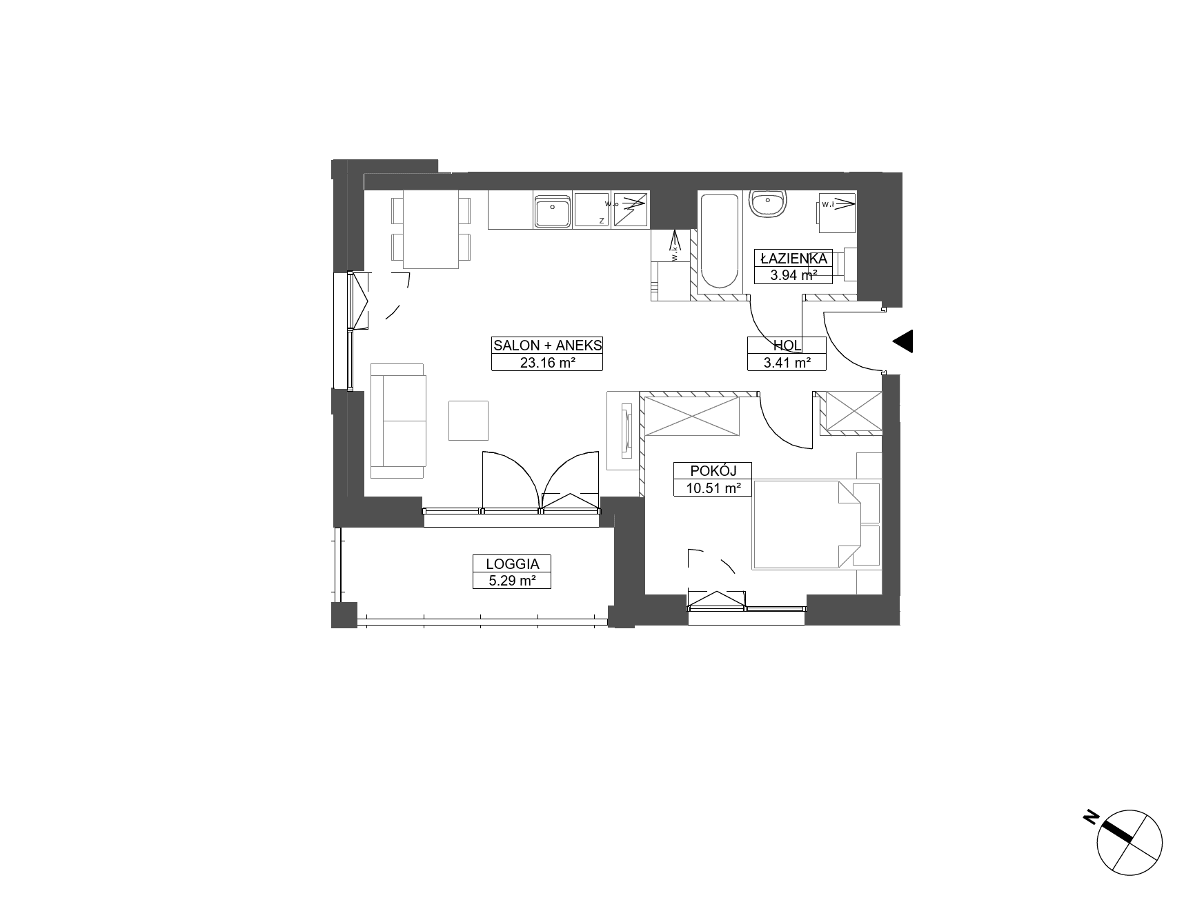 WENDY – inwestycja Robyg - lokal C.2M014