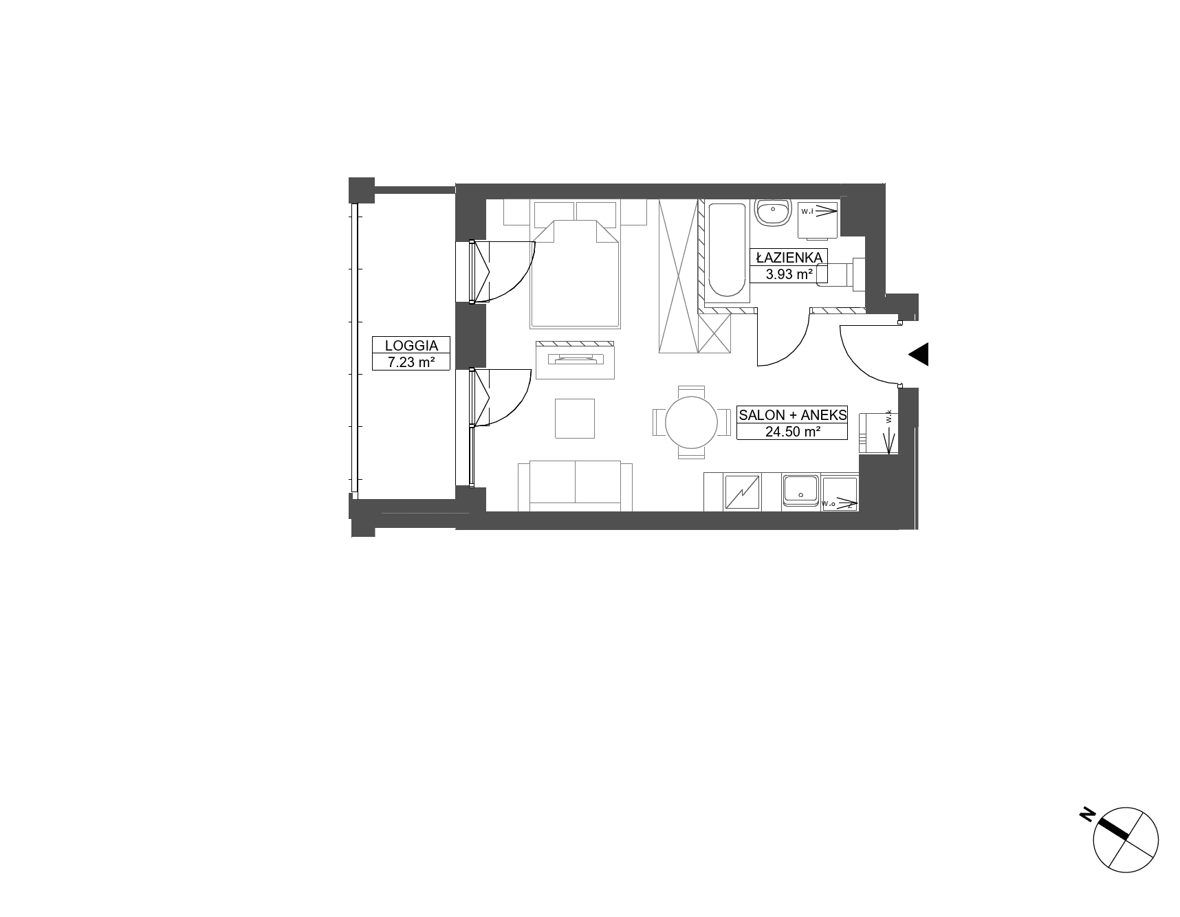 WENDY – inwestycja Robyg - lokal C.2M15