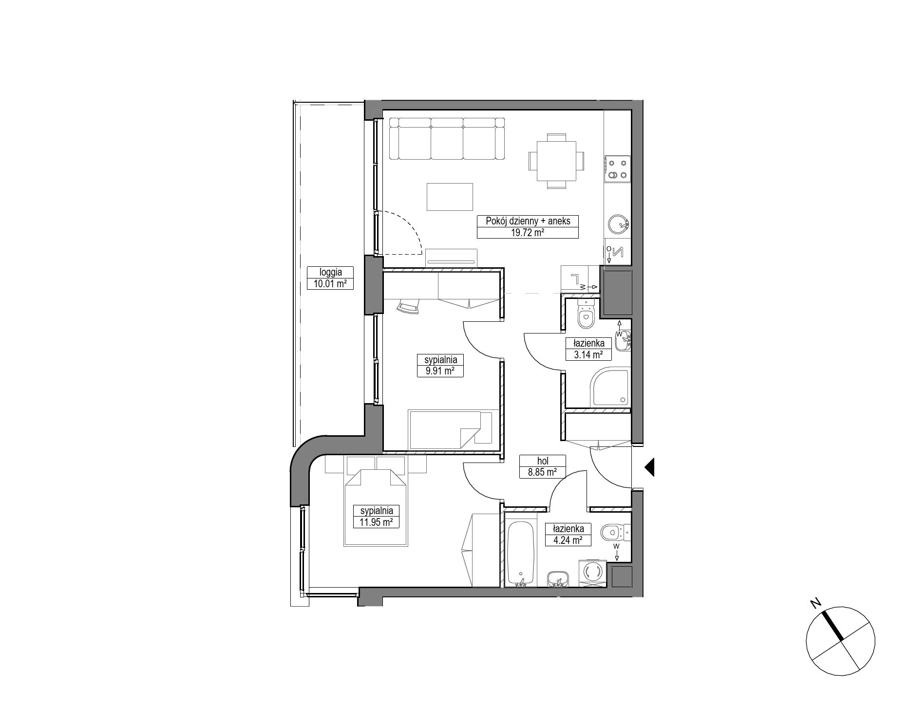 Dobre Miejsce – inwestycja Robyg - lokal A.5M05