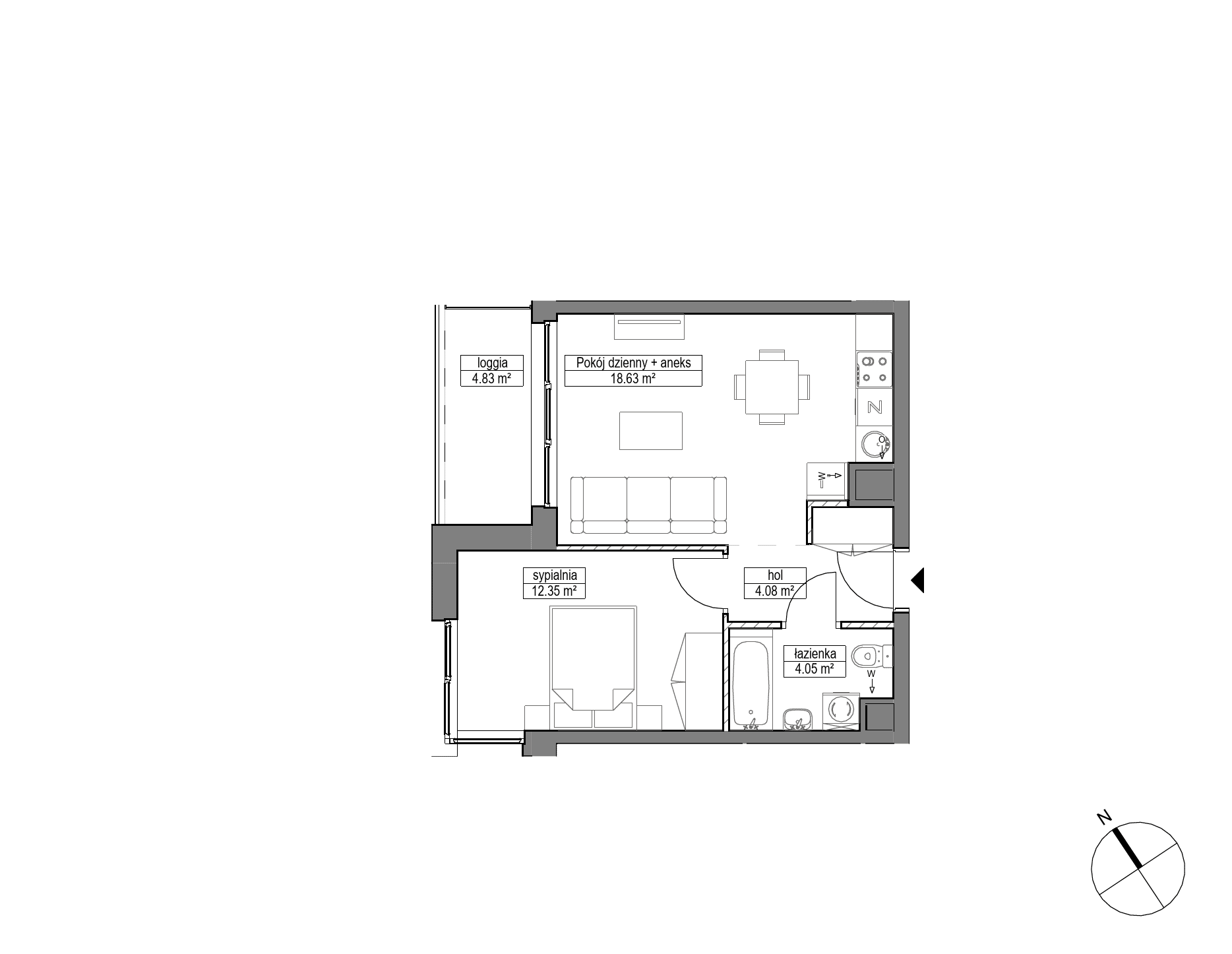 Dobre Miejsce – inwestycja Robyg - lokal A.1M21
