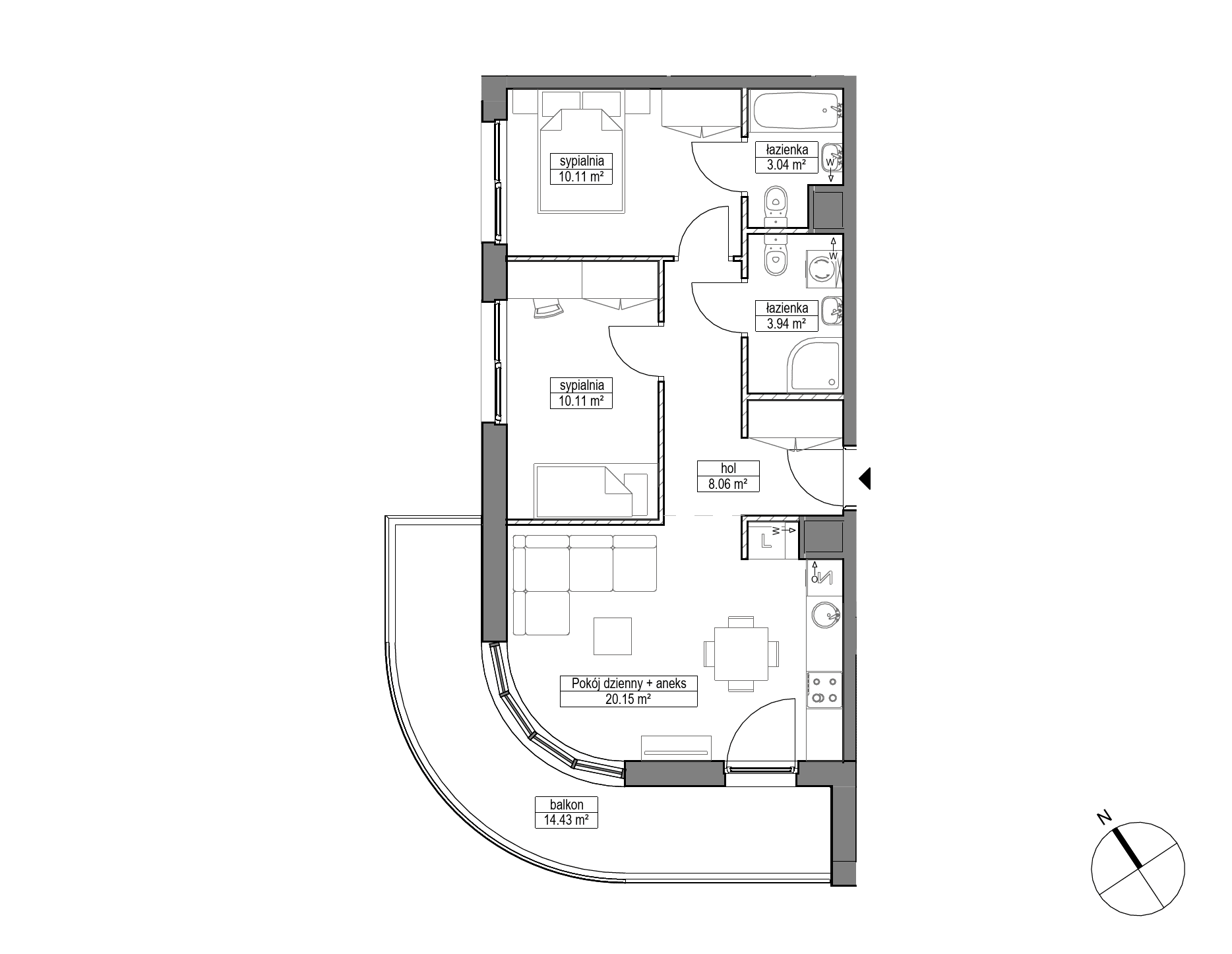 Dobre Miejsce – inwestycja Robyg - lokal A.4M04