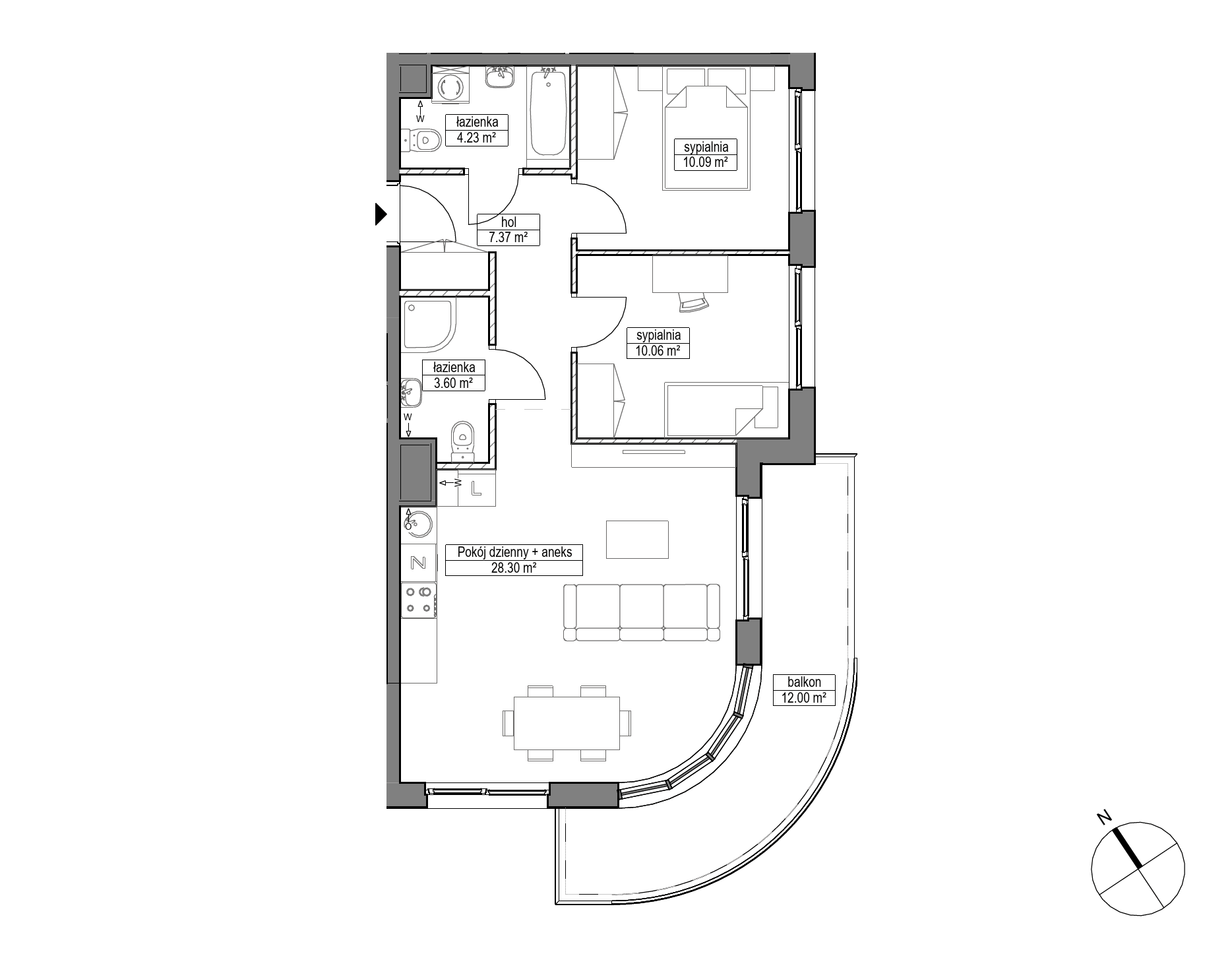 Dobre Miejsce – inwestycja Robyg - lokal A.4M19