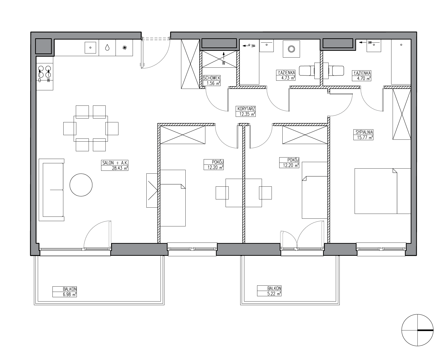 Apartamenty Krakowska - lokal KR6/C/1/2, budynek C