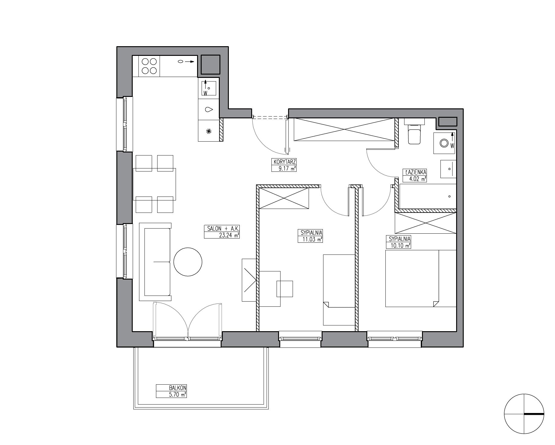 Apartamenty Krakowska - lokal KR6/A/1/3, budynek A