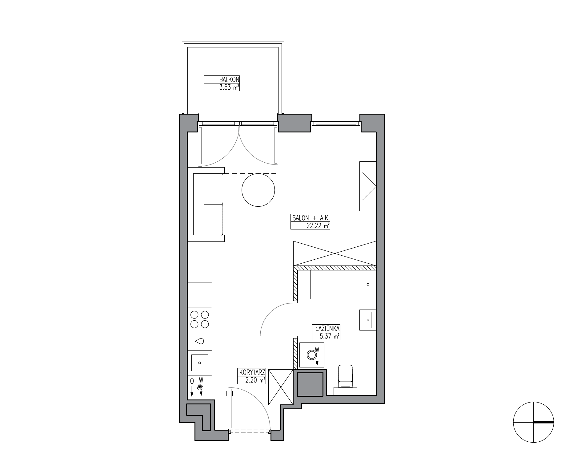 Apartamenty Krakowska - lokal KR6/A/1/5, budynek A