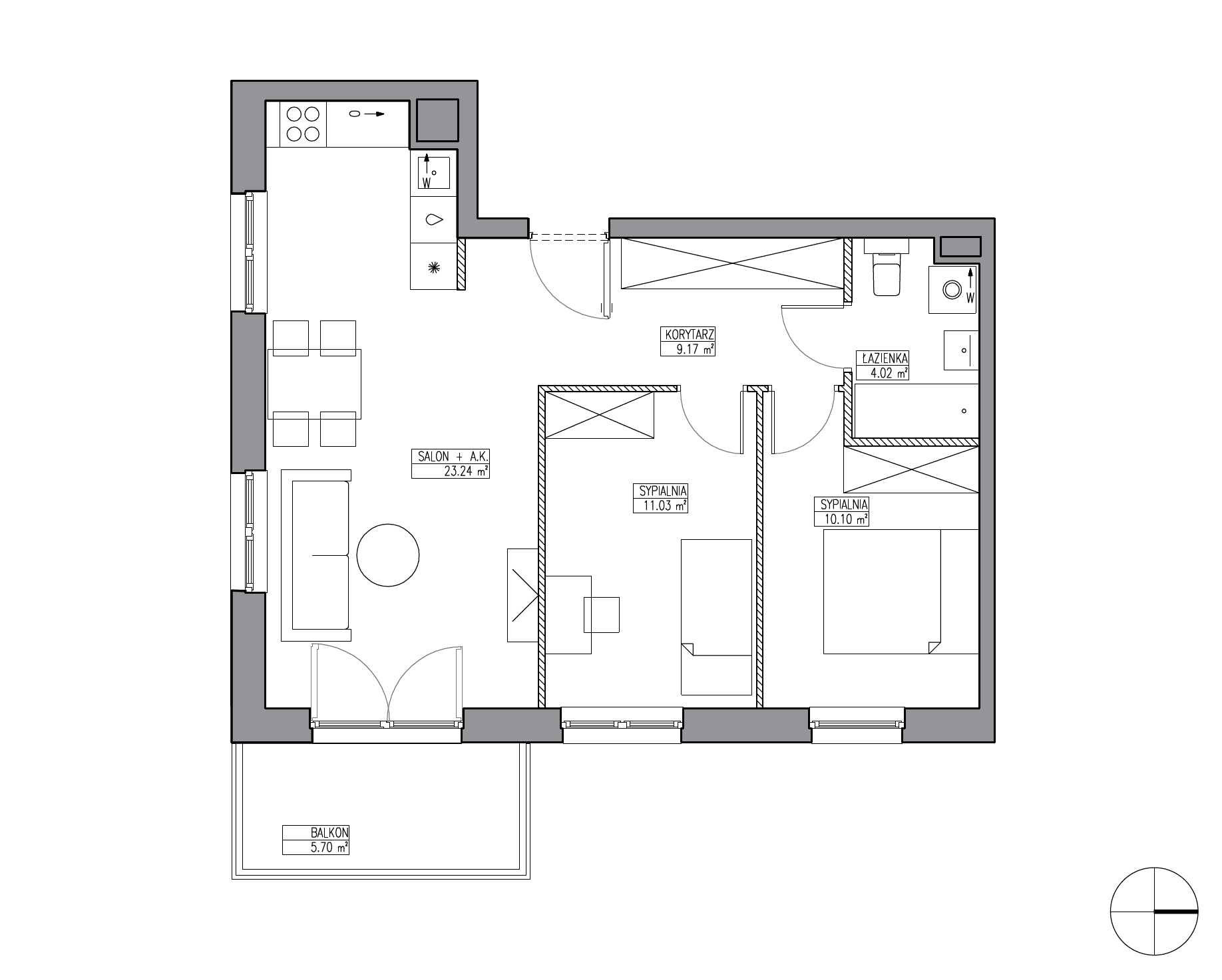 Apartamenty Krakowska - lokal KR6/A/2/4, budynek A