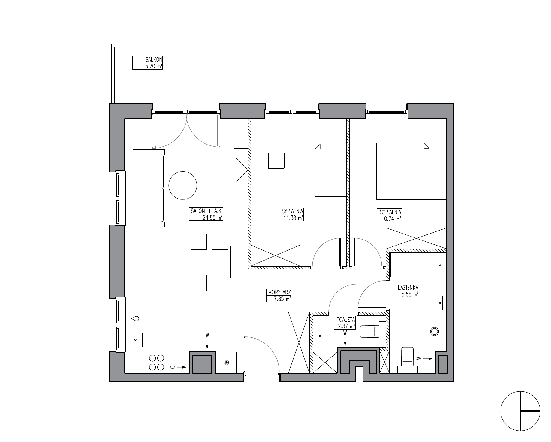 Apartamenty Krakowska - lokal KR6/A/2/5, budynek A
