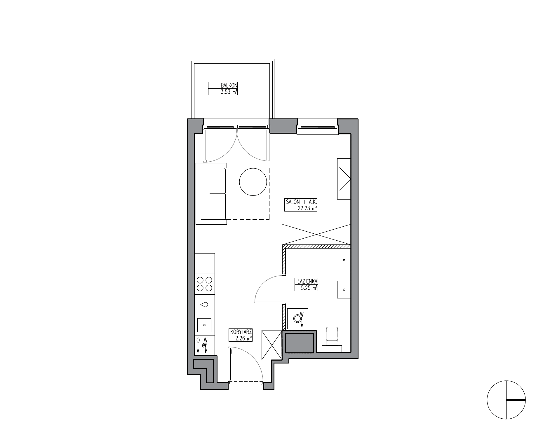 Apartamenty Krakowska - lokal KR6/A/3/6, budynek A