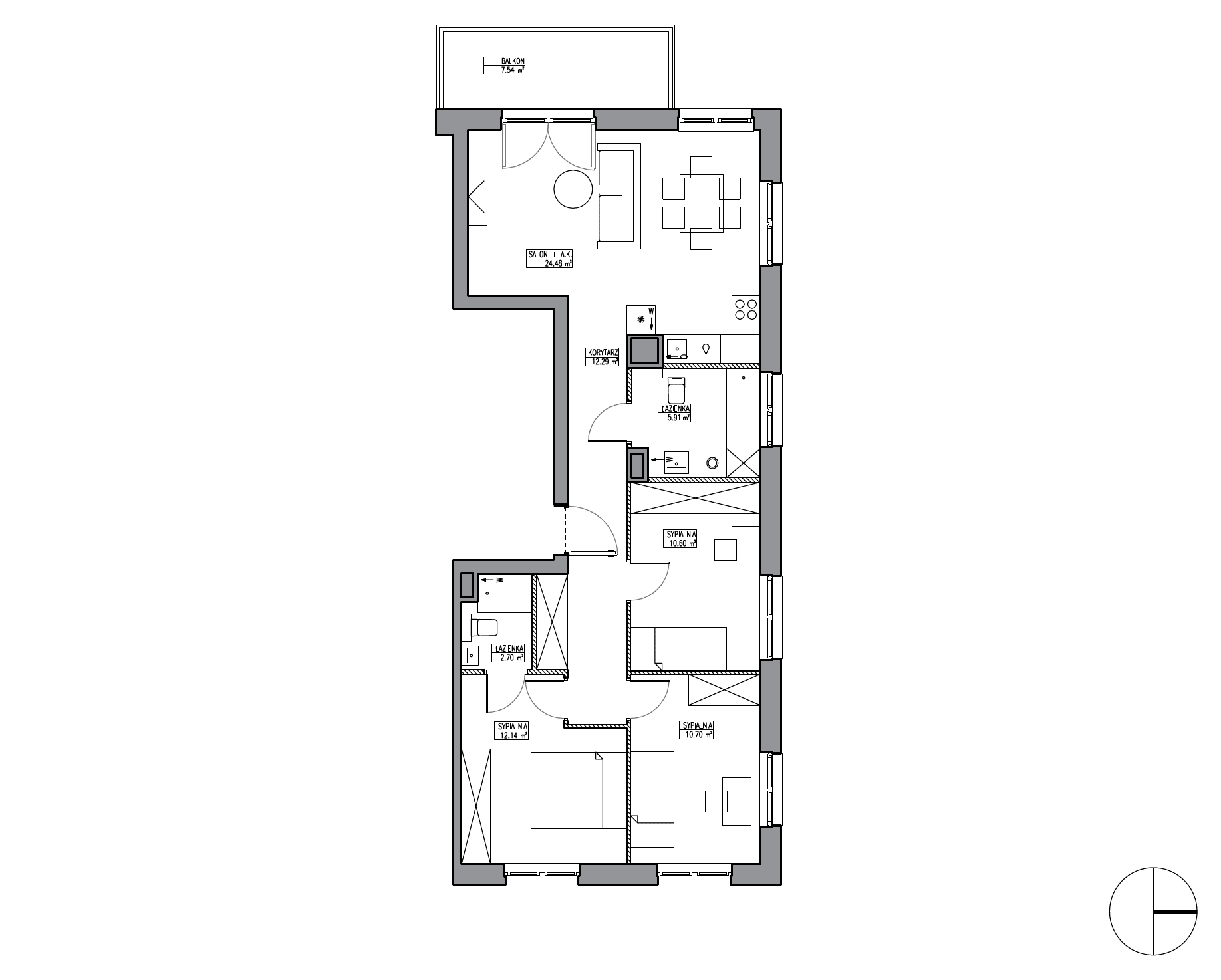 Apartamenty Krakowska - lokal KR6/A/4/1, budynek A