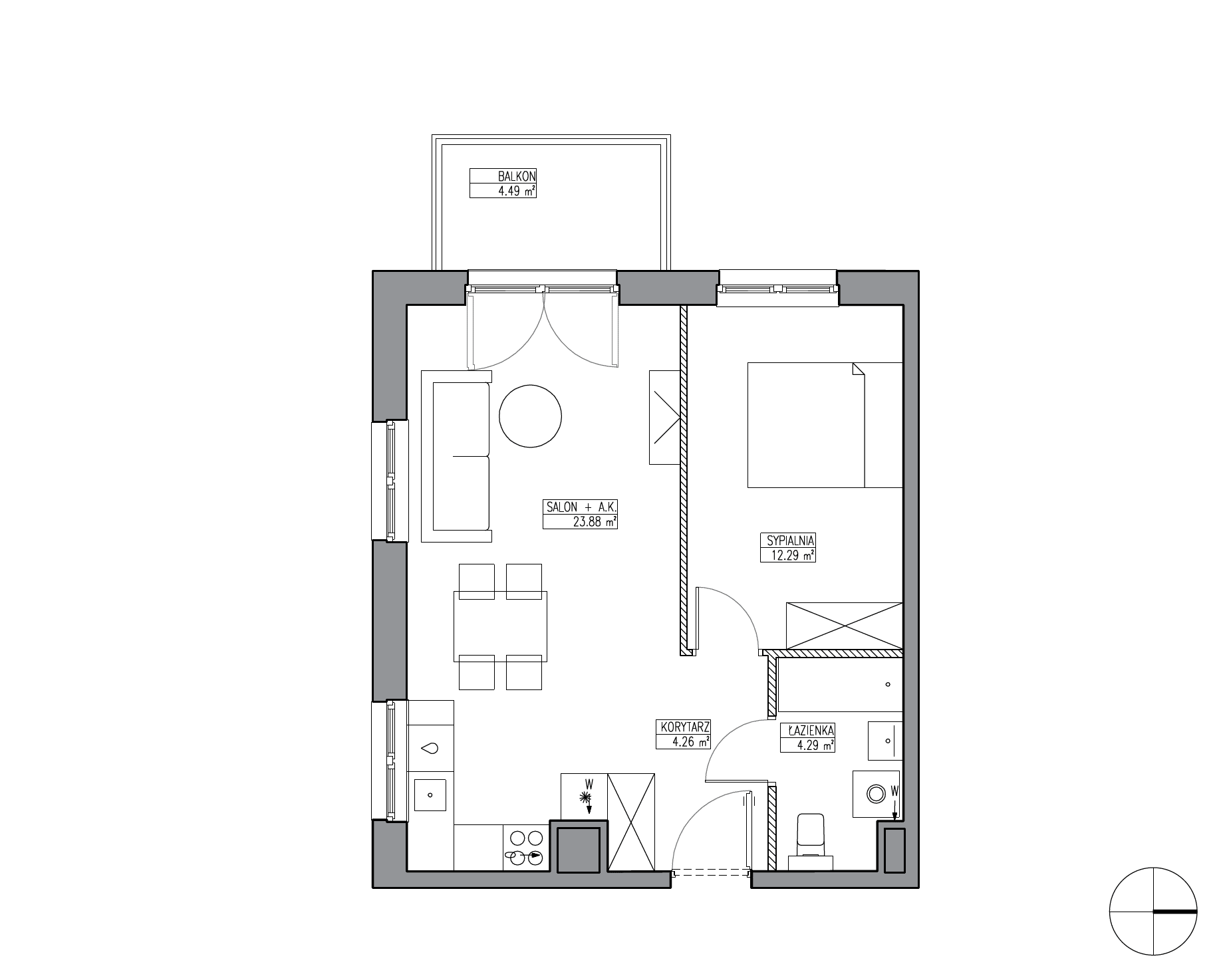Apartamenty Krakowska - lokal KR6/A/7/5, budynek A