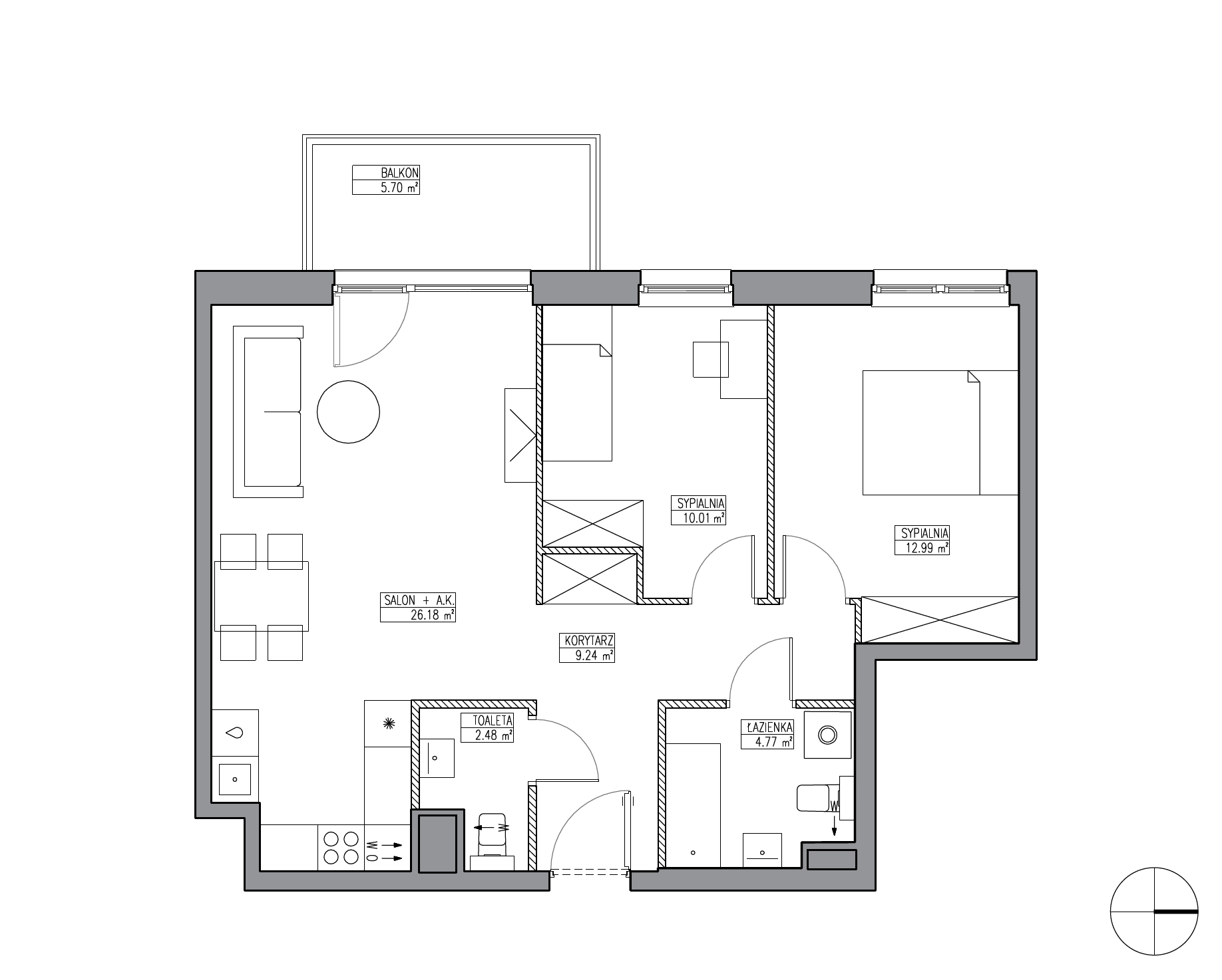 Apartamenty Krakowska - lokal KR6/A/7/7, budynek A