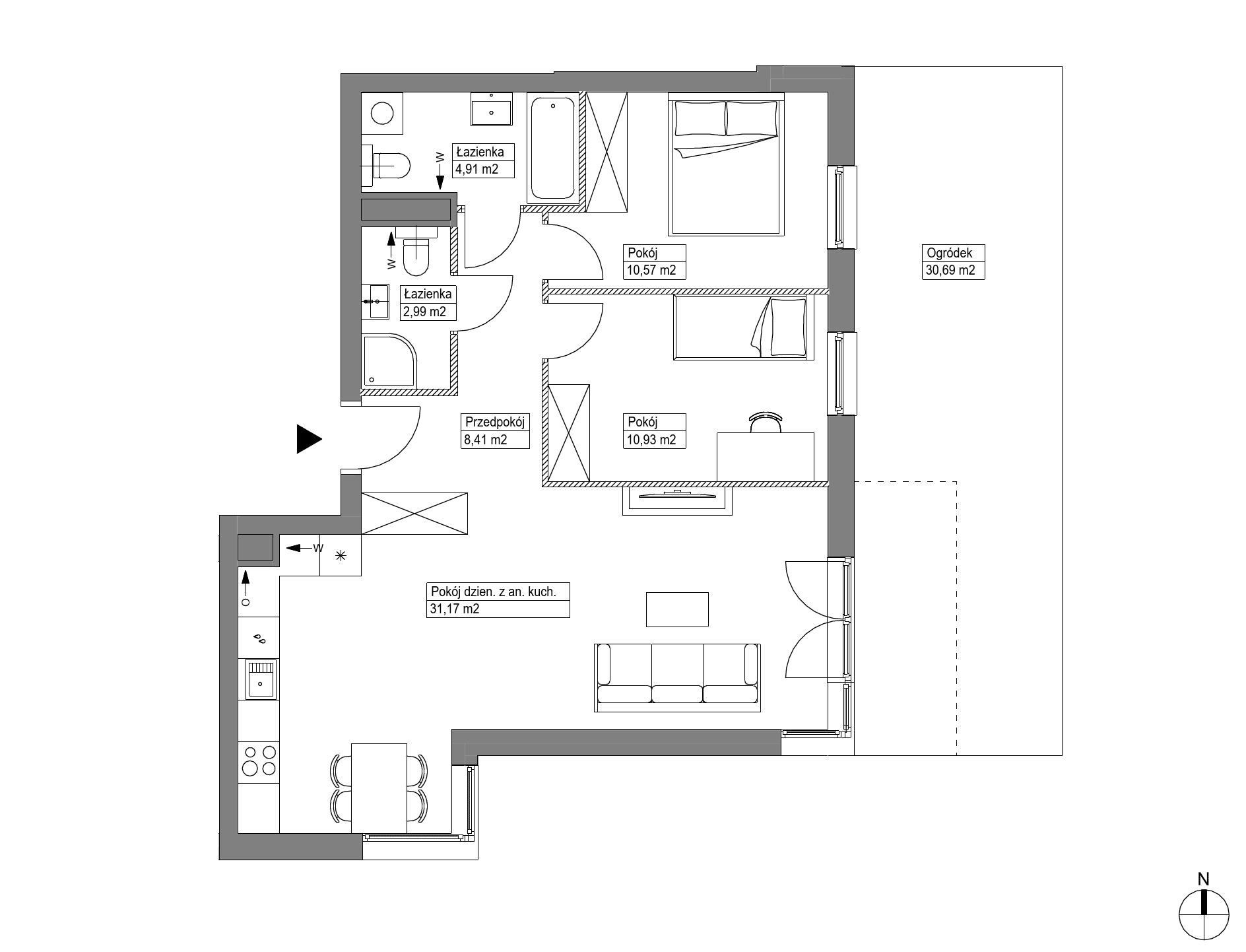 Apartamenty Krakowska - lokal KR8/A/0/1, budynek A