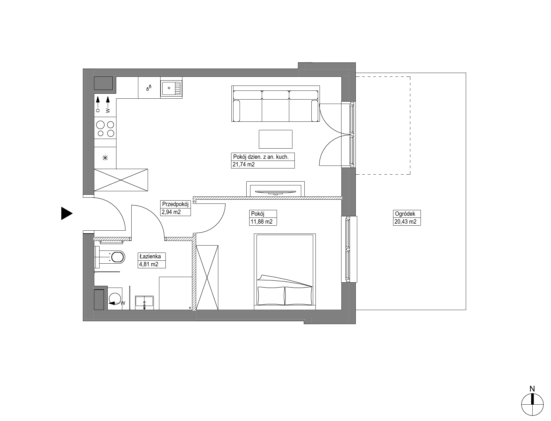 Apartamenty Krakowska - lokal KR8/A/0/8, budynek A