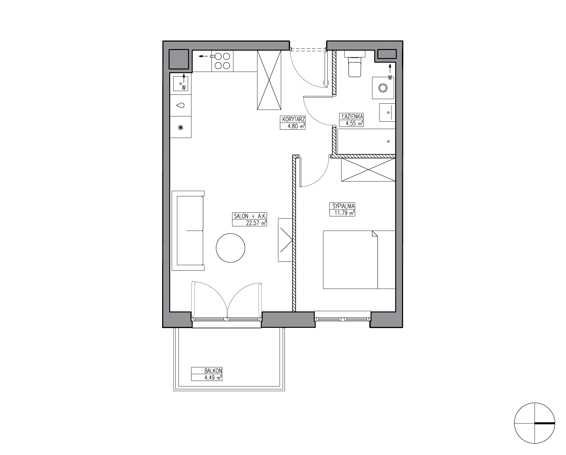Apartamenty Krakowska - lokal KR6/C/2/3, budynek C