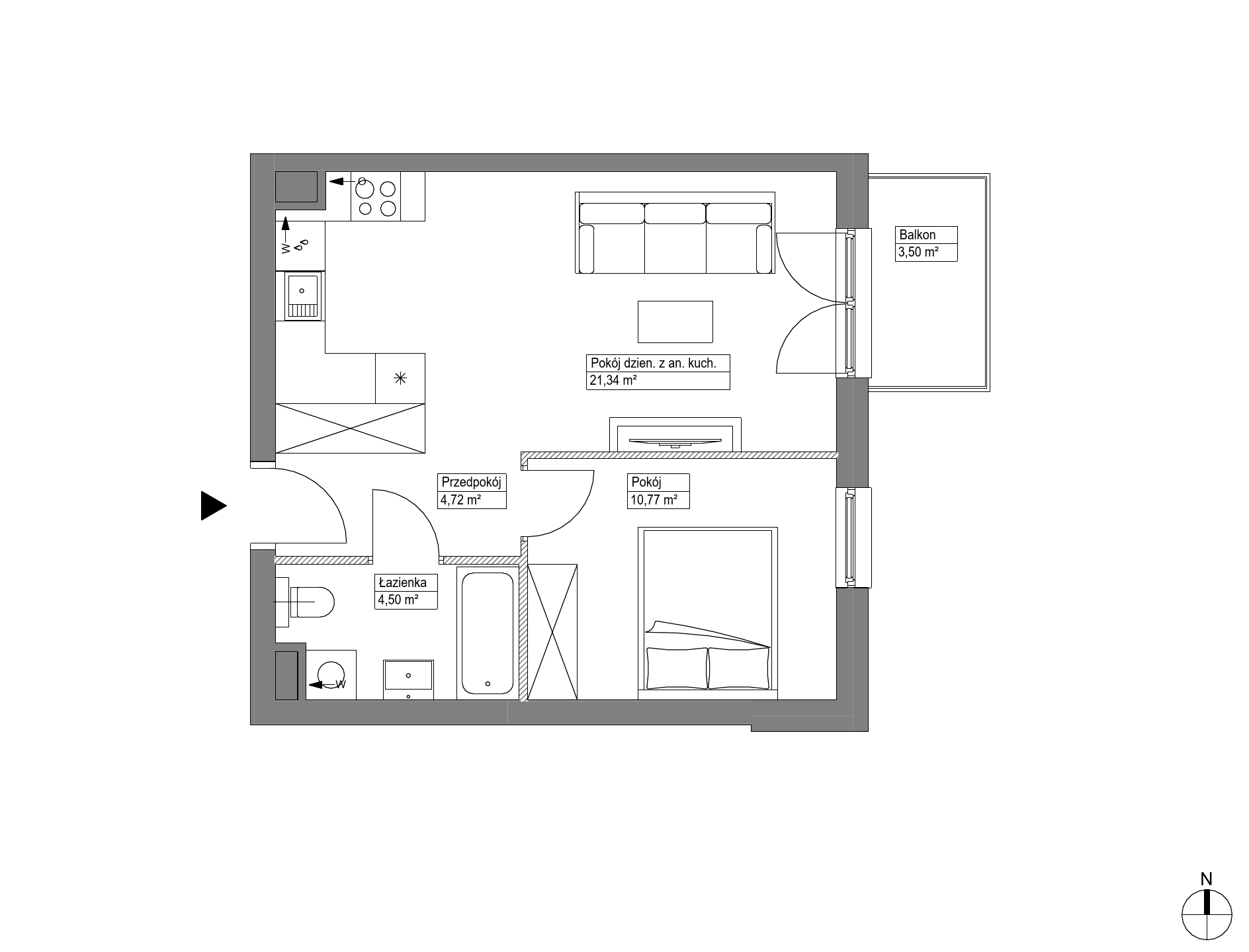 Apartamenty Krakowska - lokal KR8/A/4/8, budynek A