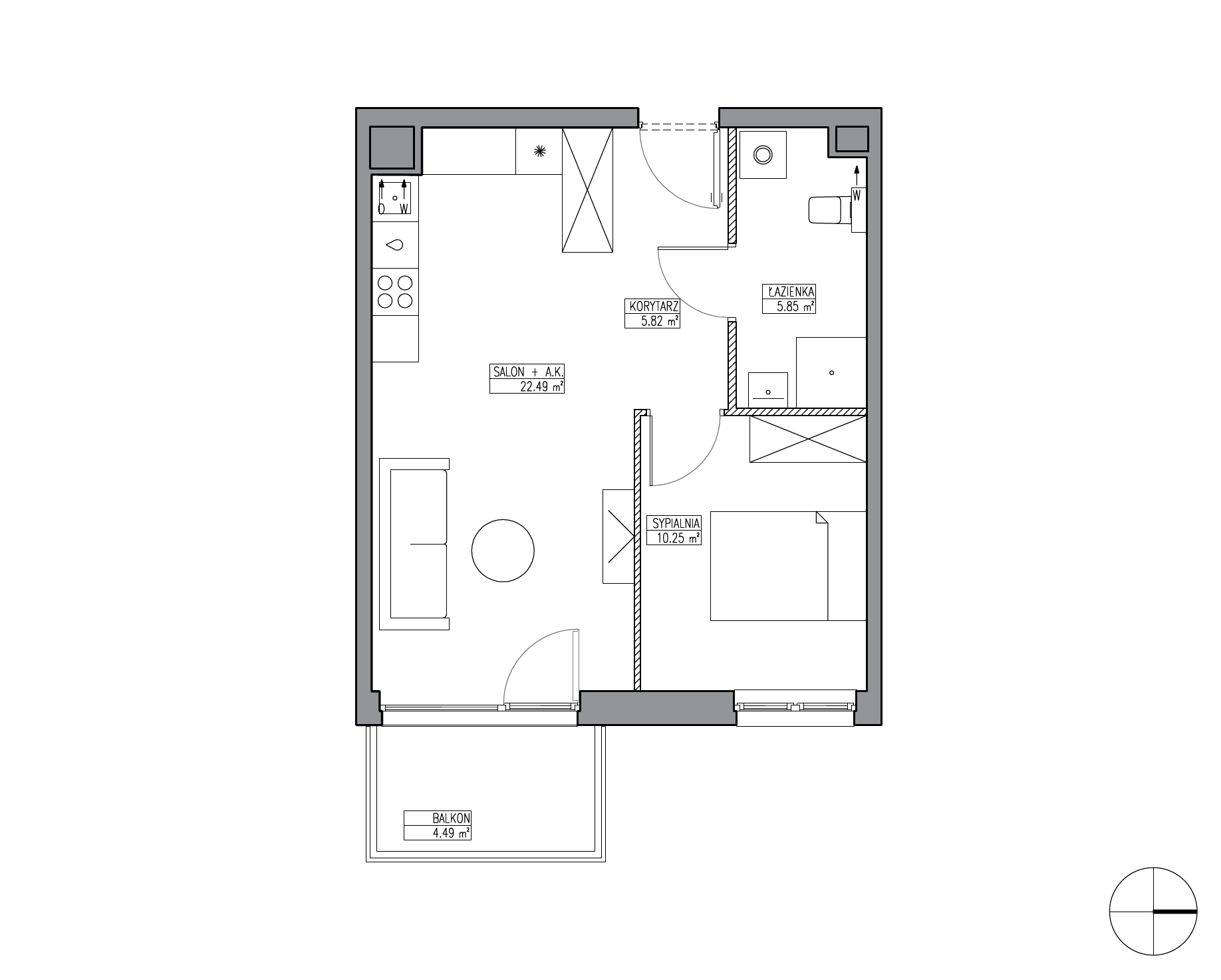 Apartamenty Krakowska - lokal KR6/C/3/5, budynek C