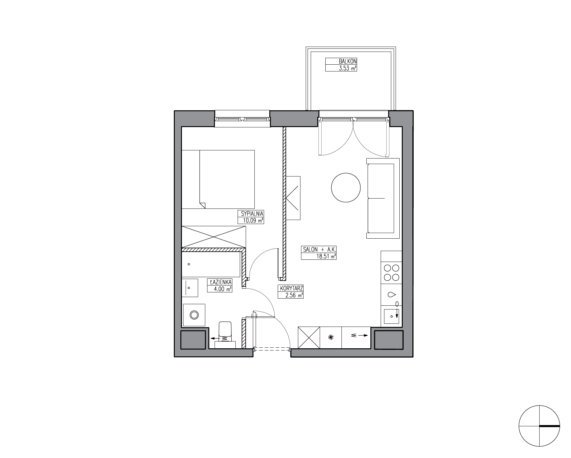 Apartamenty Krakowska - lokal KR6/C/3/9, budynek C