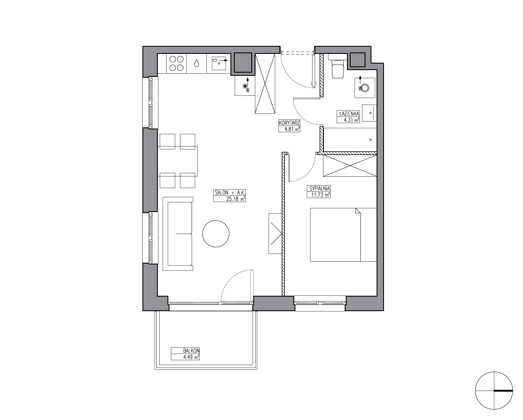 Apartamenty Krakowska - lokal KR6/C/5/7, budynek C
