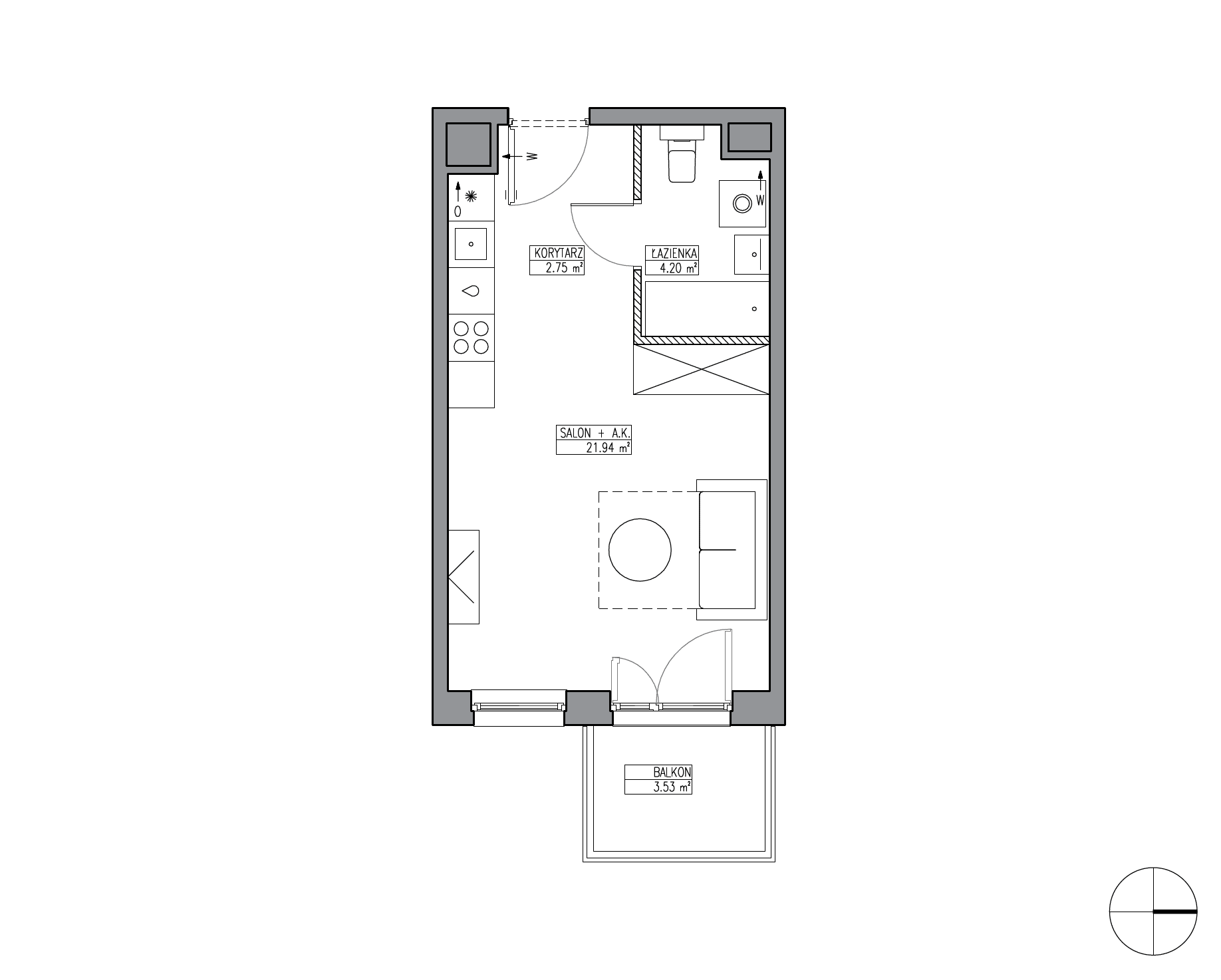 Apartamenty Krakowska - lokal KR6/C/7/4, budynek C