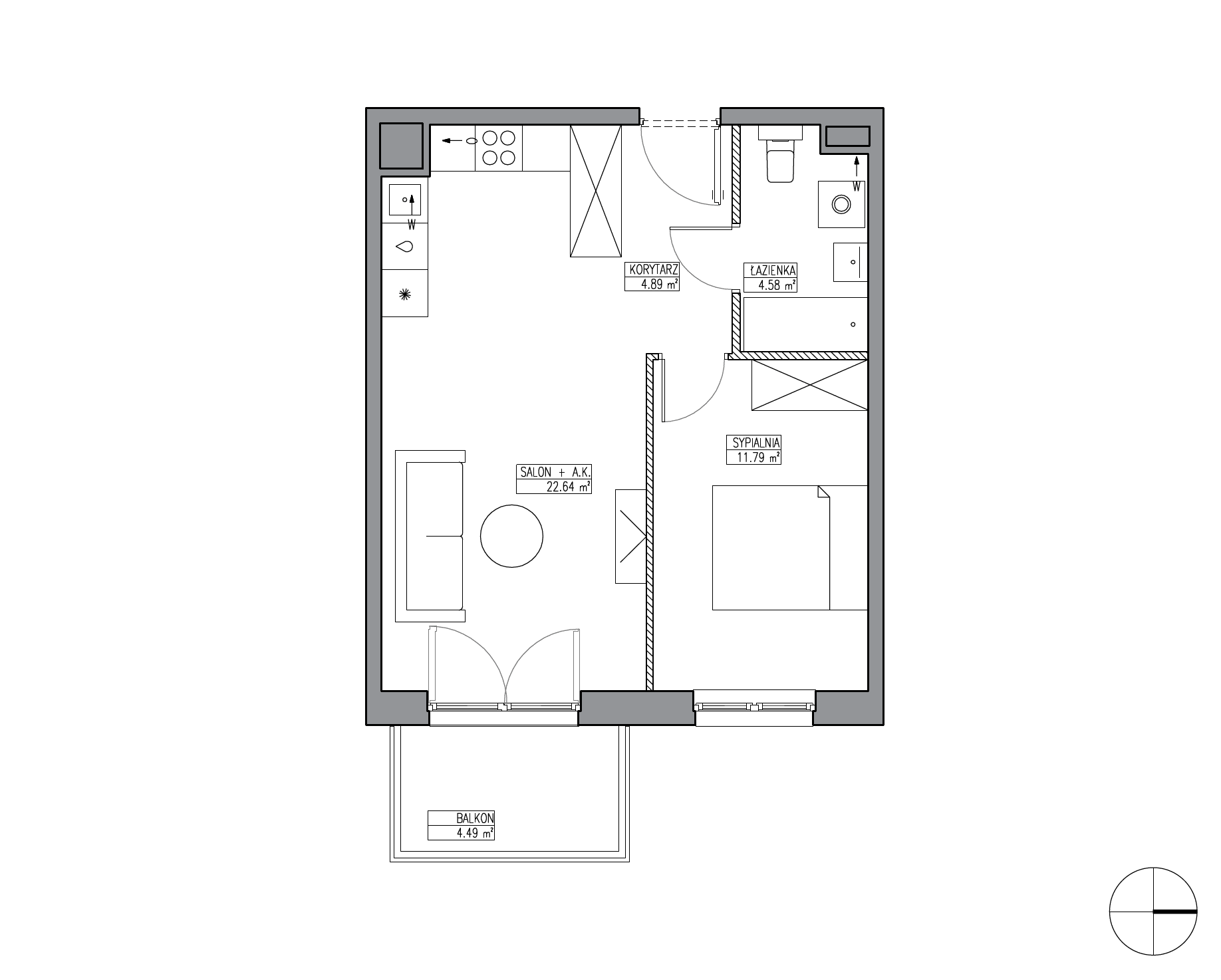 Apartamenty Krakowska - lokal KR6/C/7/6, budynek C