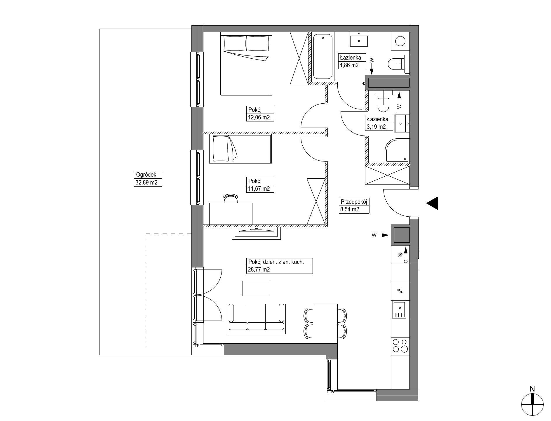 Apartamenty Krakowska - lokal KR8/C/0/2, budynek C