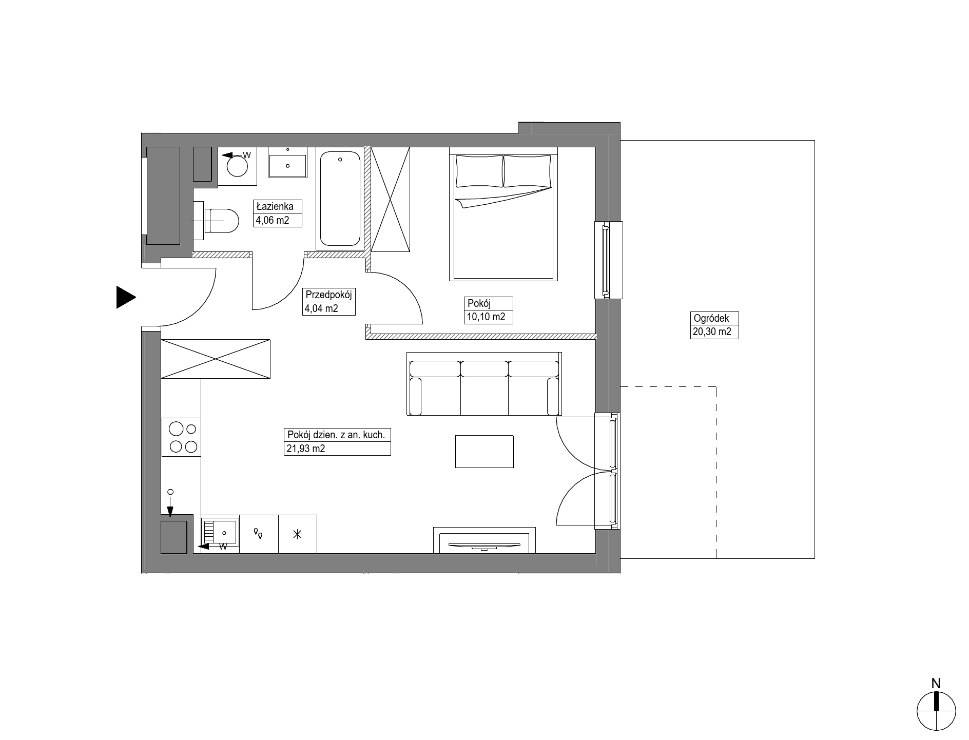 Apartamenty Krakowska - lokal KR8/C/0/7, budynek C