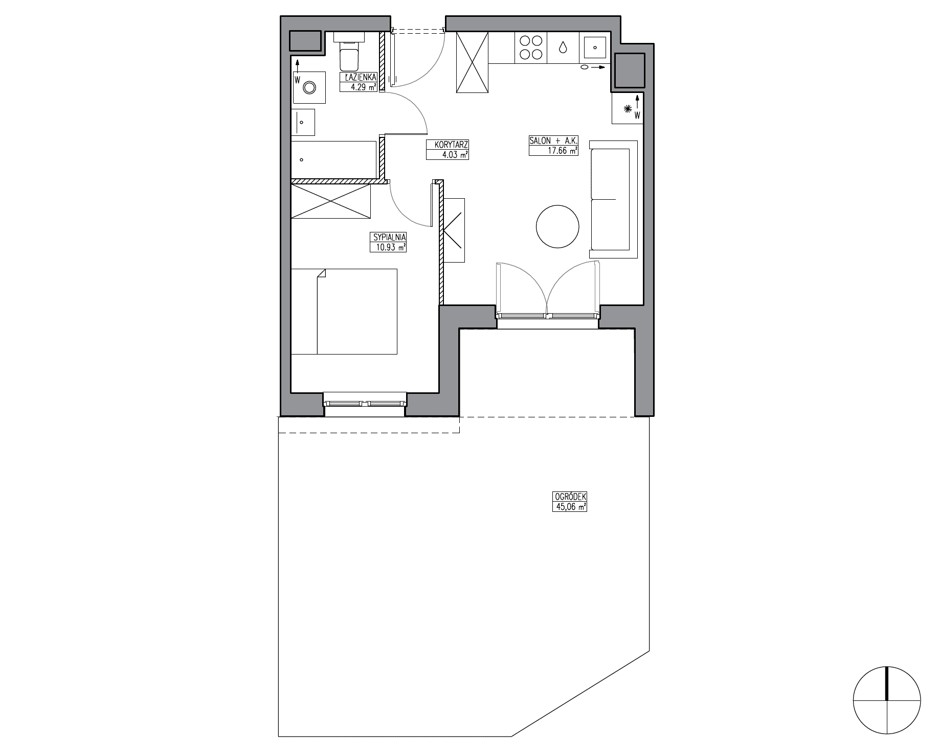 Apartamenty Krakowska - lokal KR6/B/0/3, budynek B