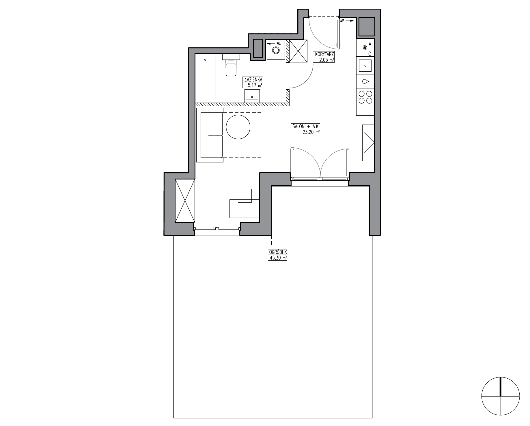 Apartamenty Krakowska - lokal KR6/B/0/4, budynek B