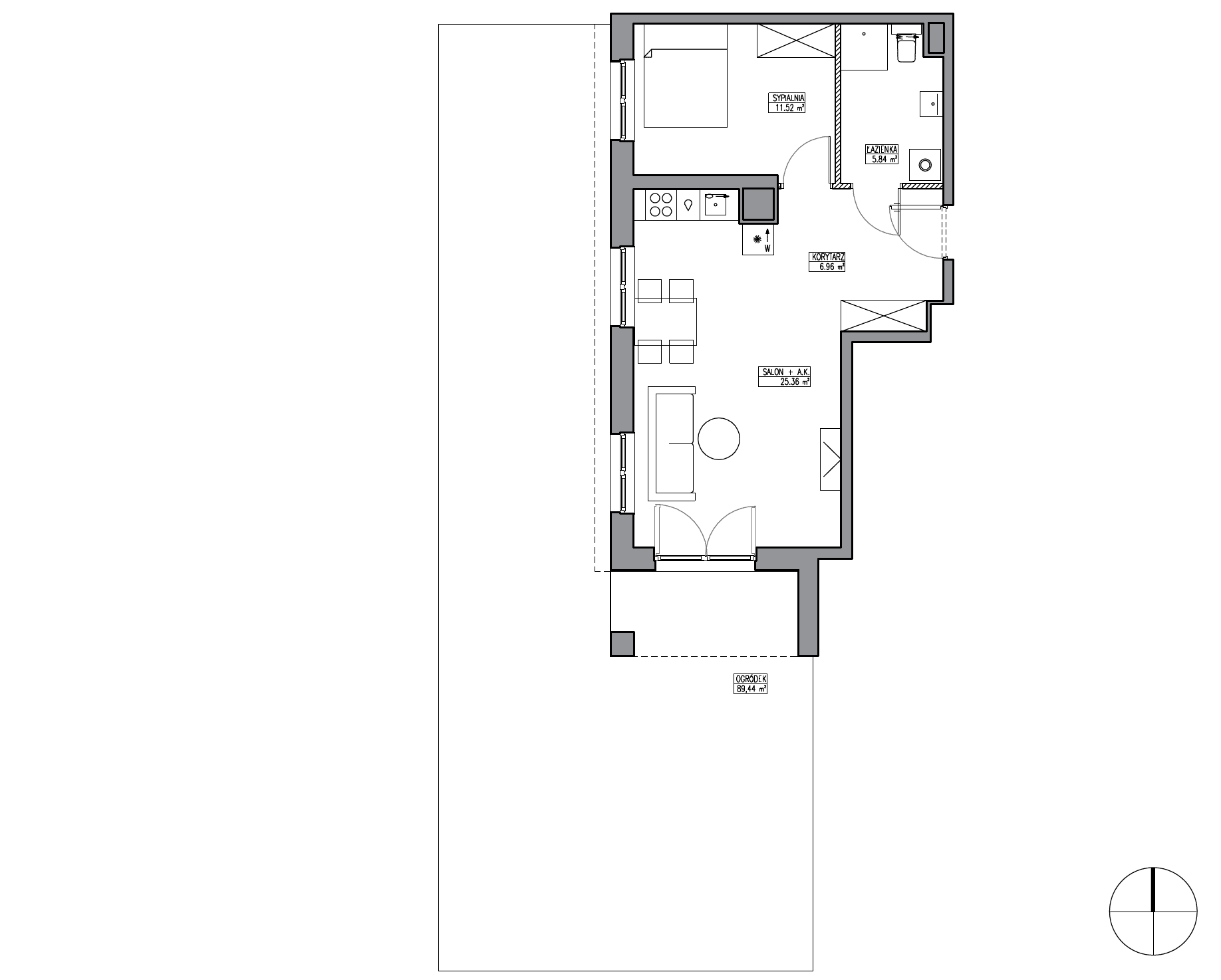 Apartamenty Krakowska - lokal KR6/B/0/5, budynek B