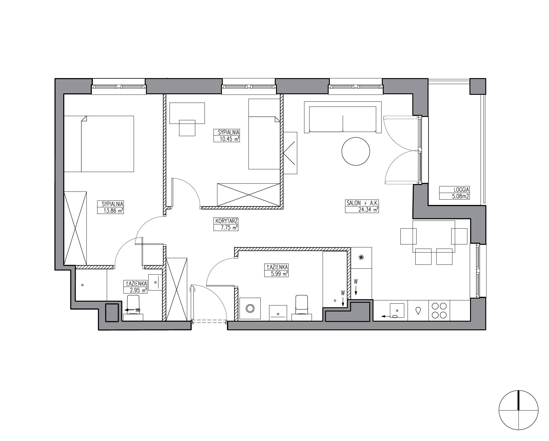 Apartamenty Krakowska - lokal KR6/B/1/1, budynek B