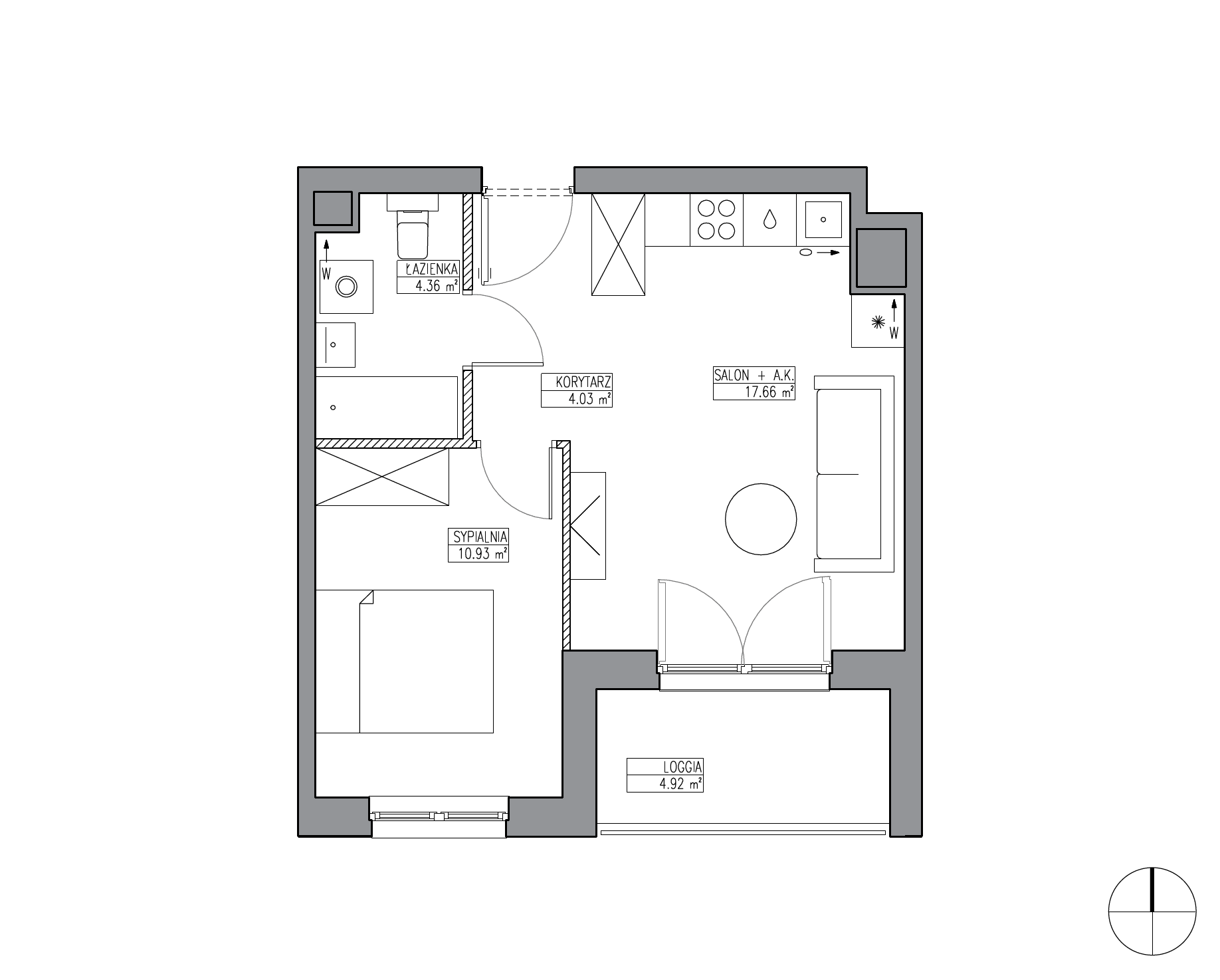 Apartamenty Krakowska - lokal KR6/B/1/3, budynek B