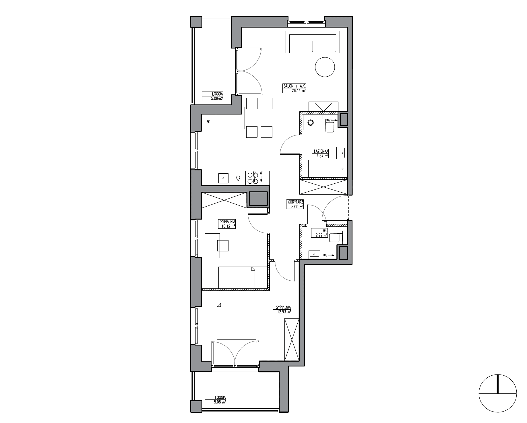 Apartamenty Krakowska - lokal KR6/B/1/5, budynek B