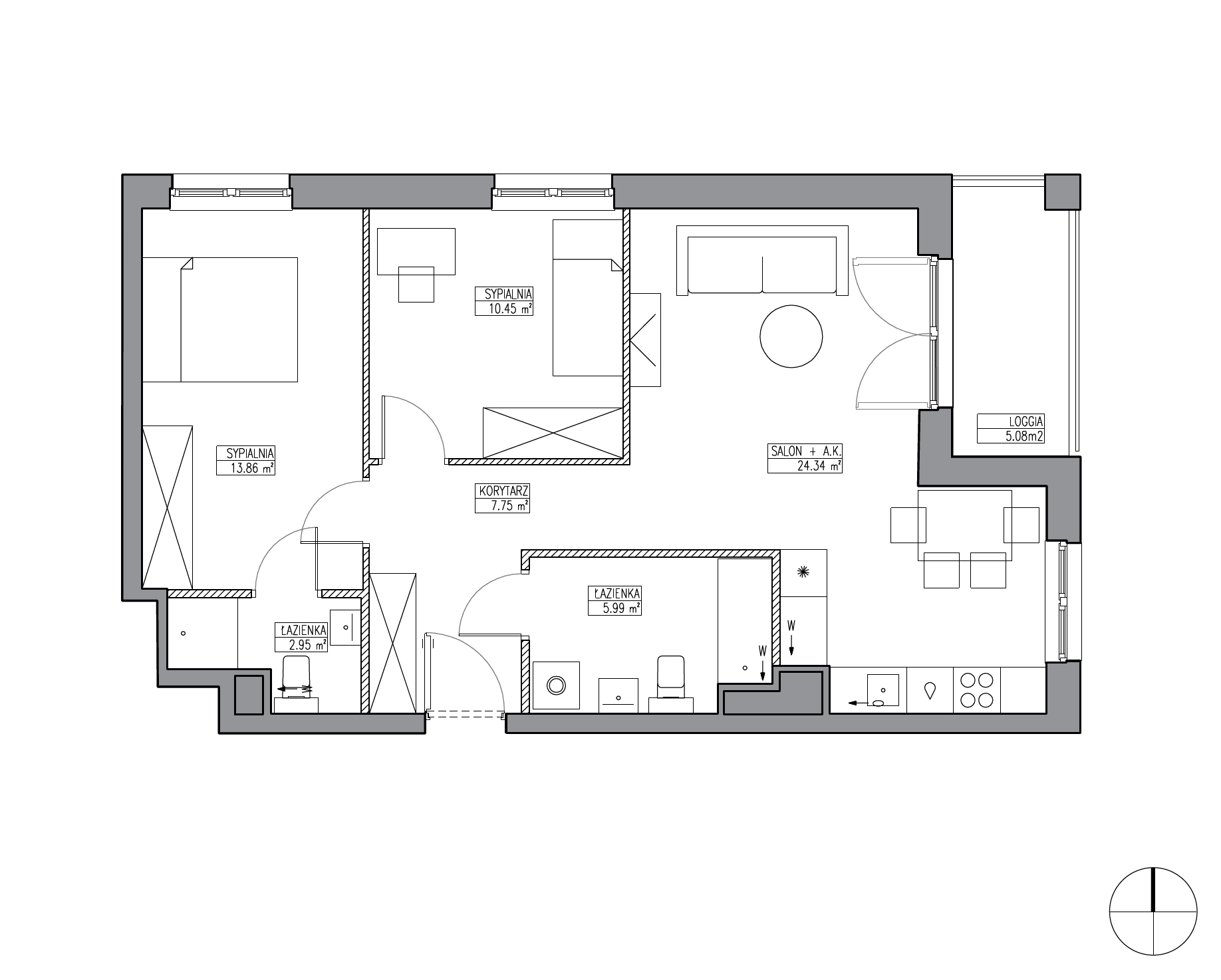 Apartamenty Krakowska - lokal KR6/B/2/1, budynek B