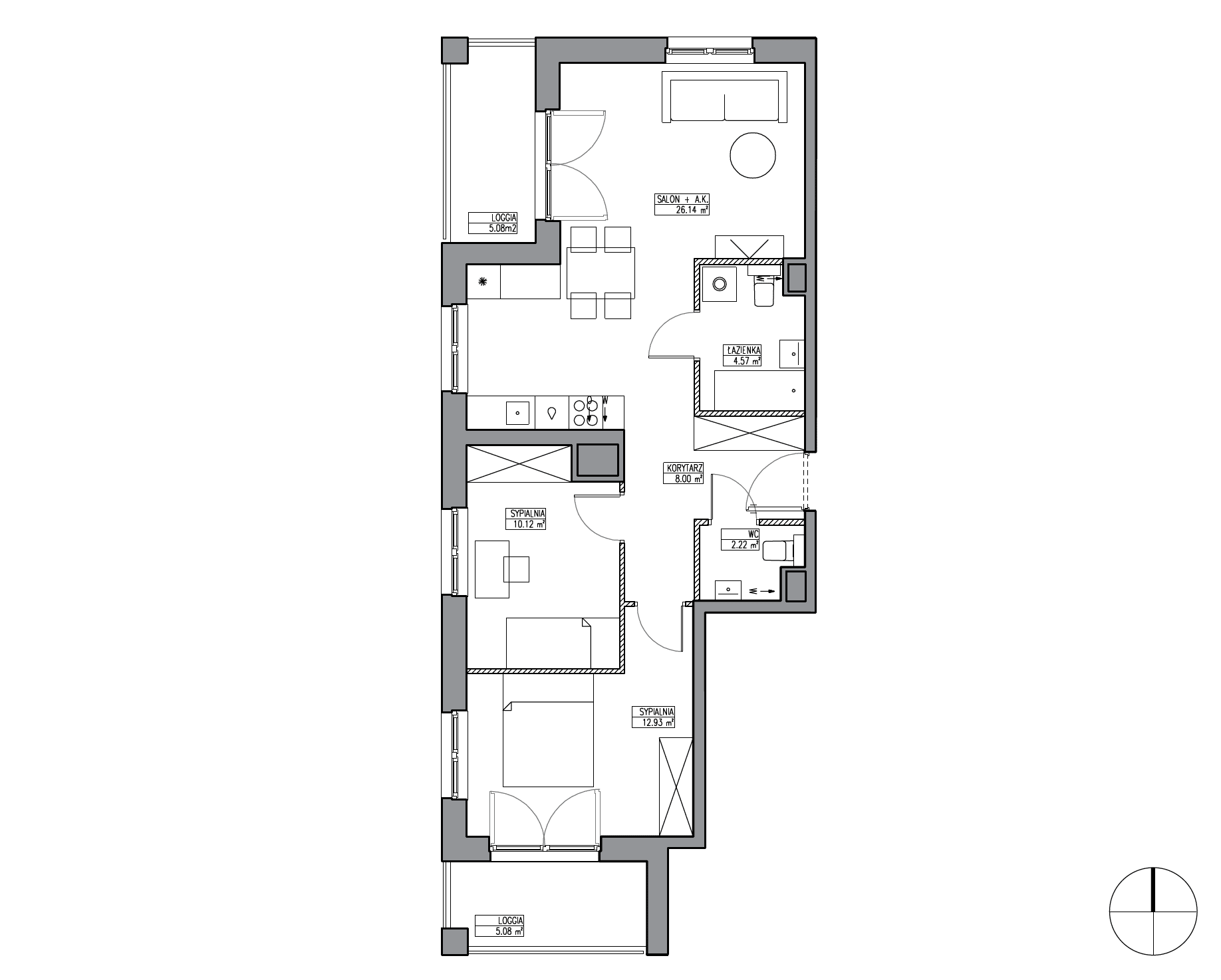 Apartamenty Krakowska - lokal KR6/B/3/5, budynek B