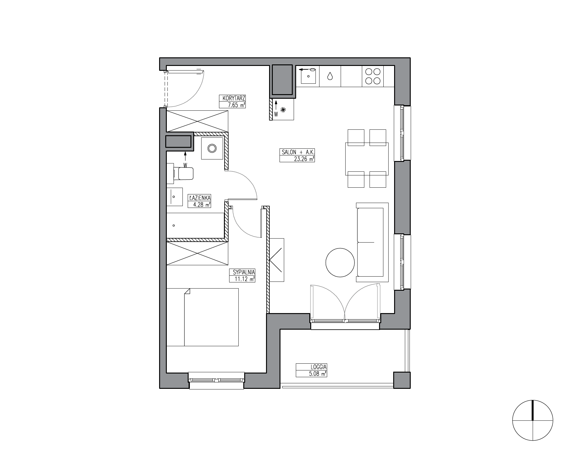 Apartamenty Krakowska - lokal KR6/B/6/2, budynek B