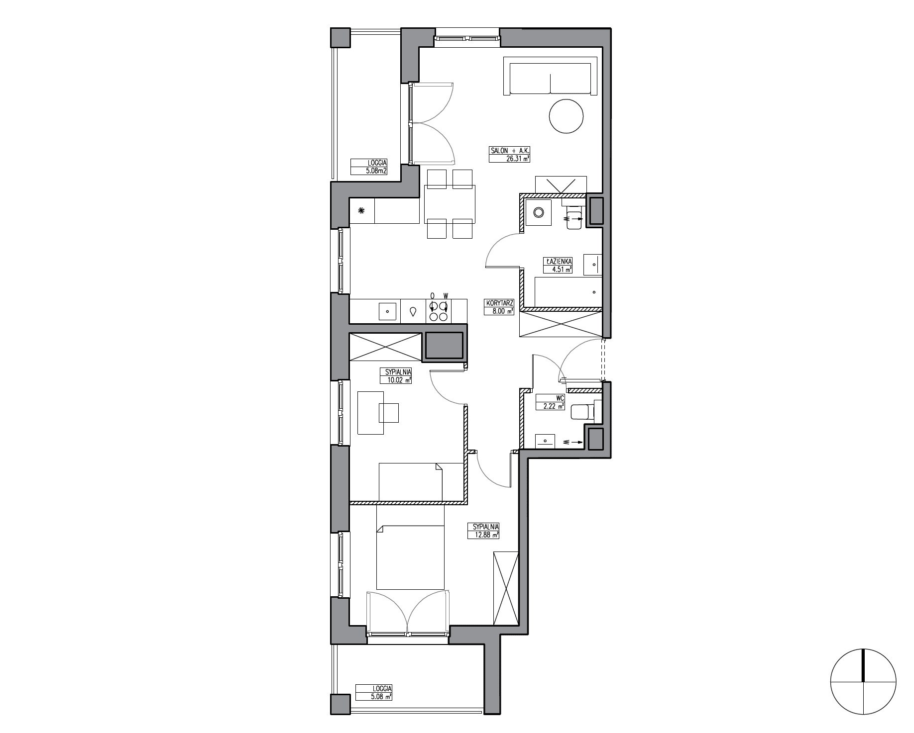 Apartamenty Krakowska - lokal KR6/B/6/5, budynek B